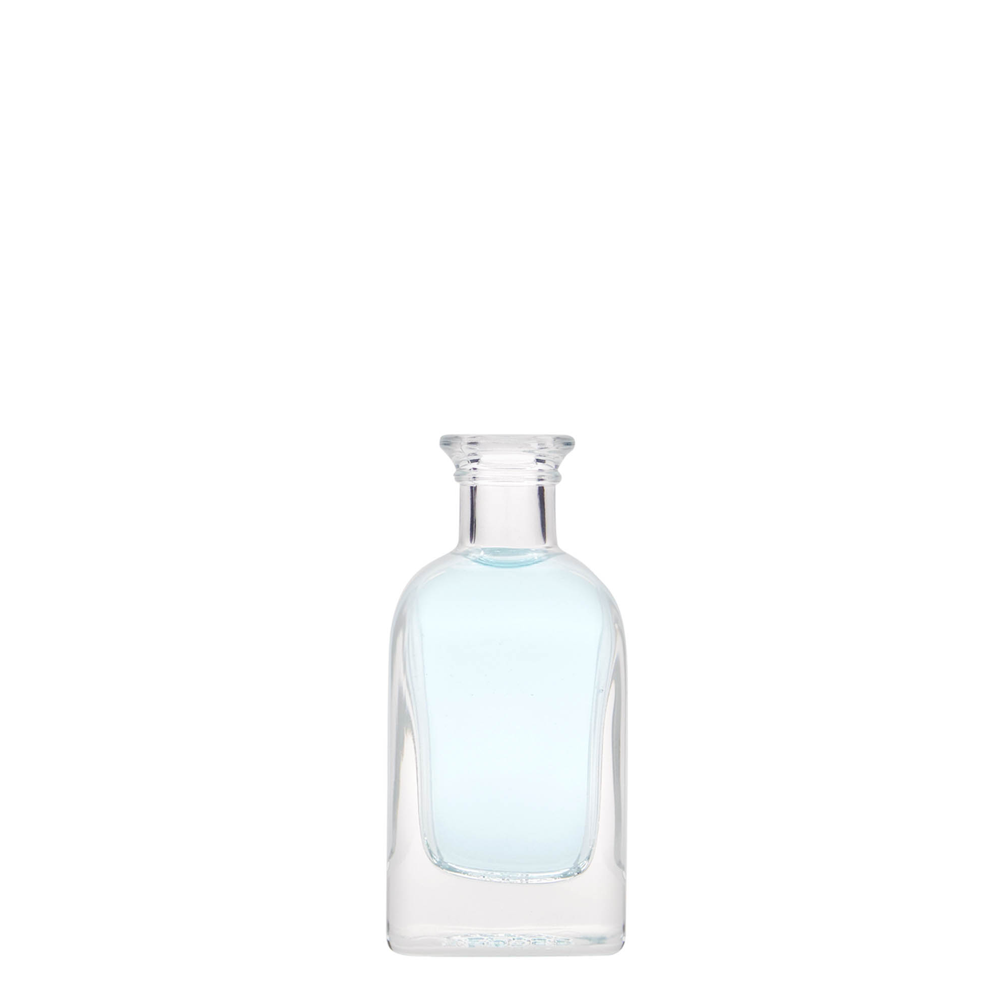 40 ml glass apothecary bottle Carré, square, closure: cork