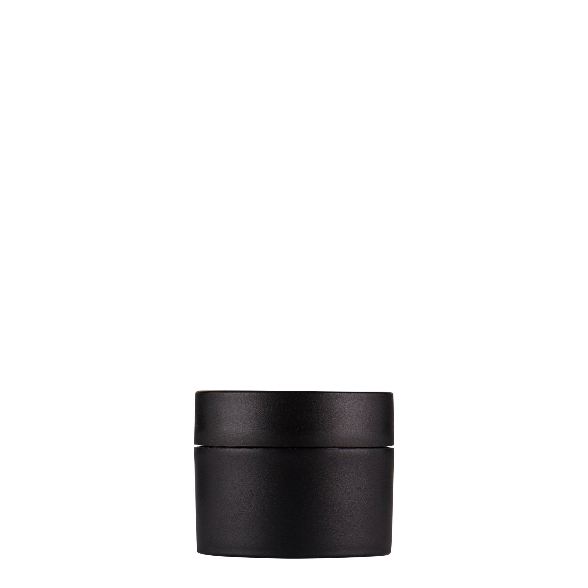 15 ml plastic jar 'Antonella', PP, black, closure: screw cap