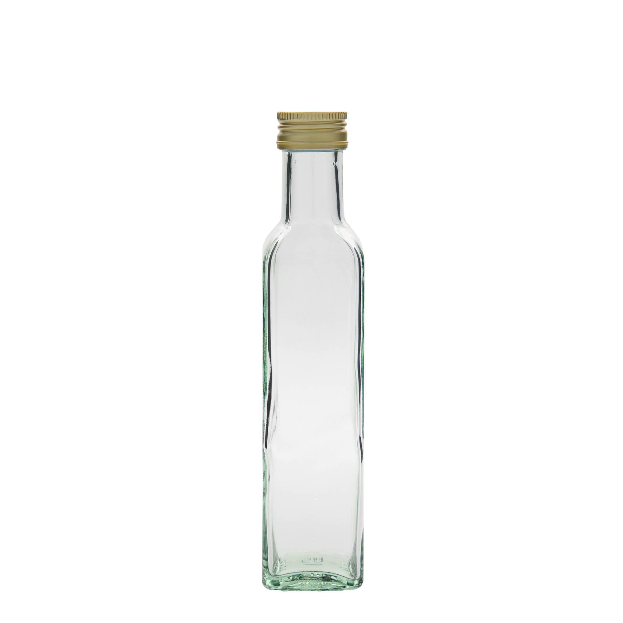 250 ml glass bottle 'Marasca', square, closure: PP 31.5