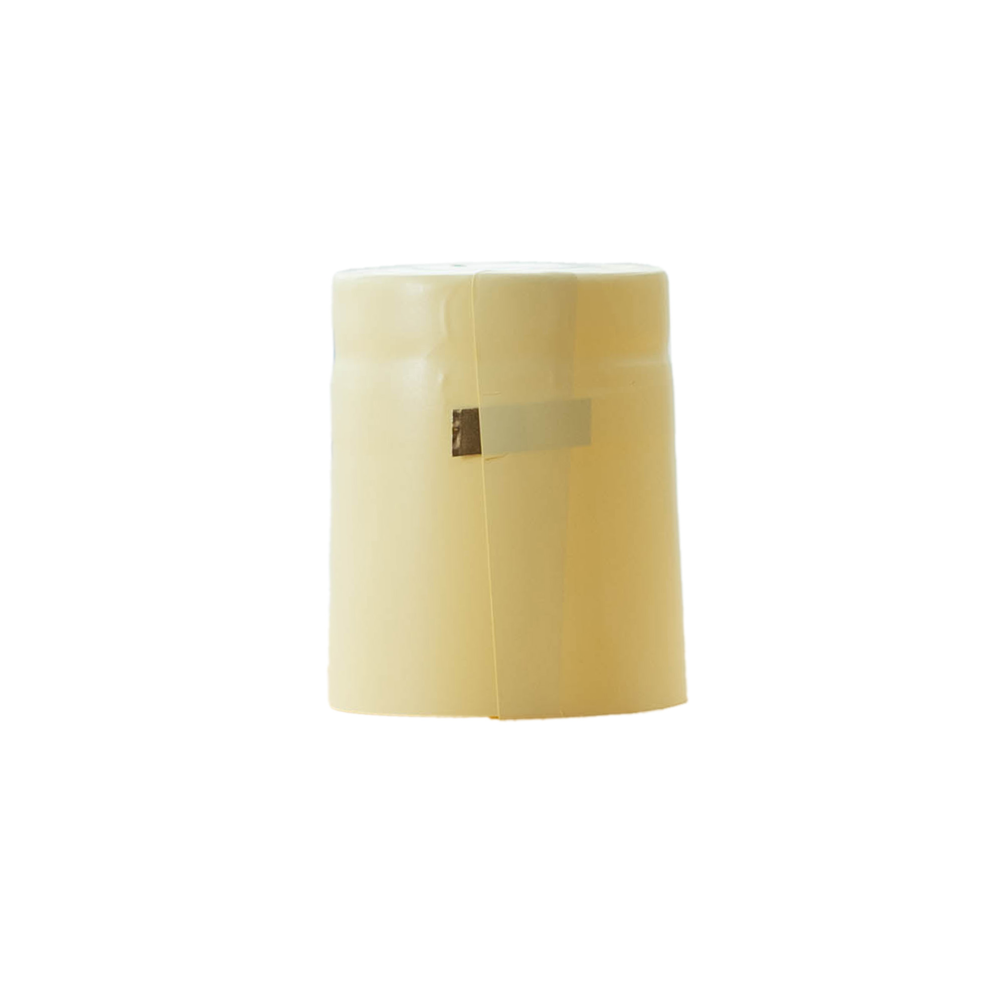 Heat shrink capsule 32x41, PVC plastic, champagne