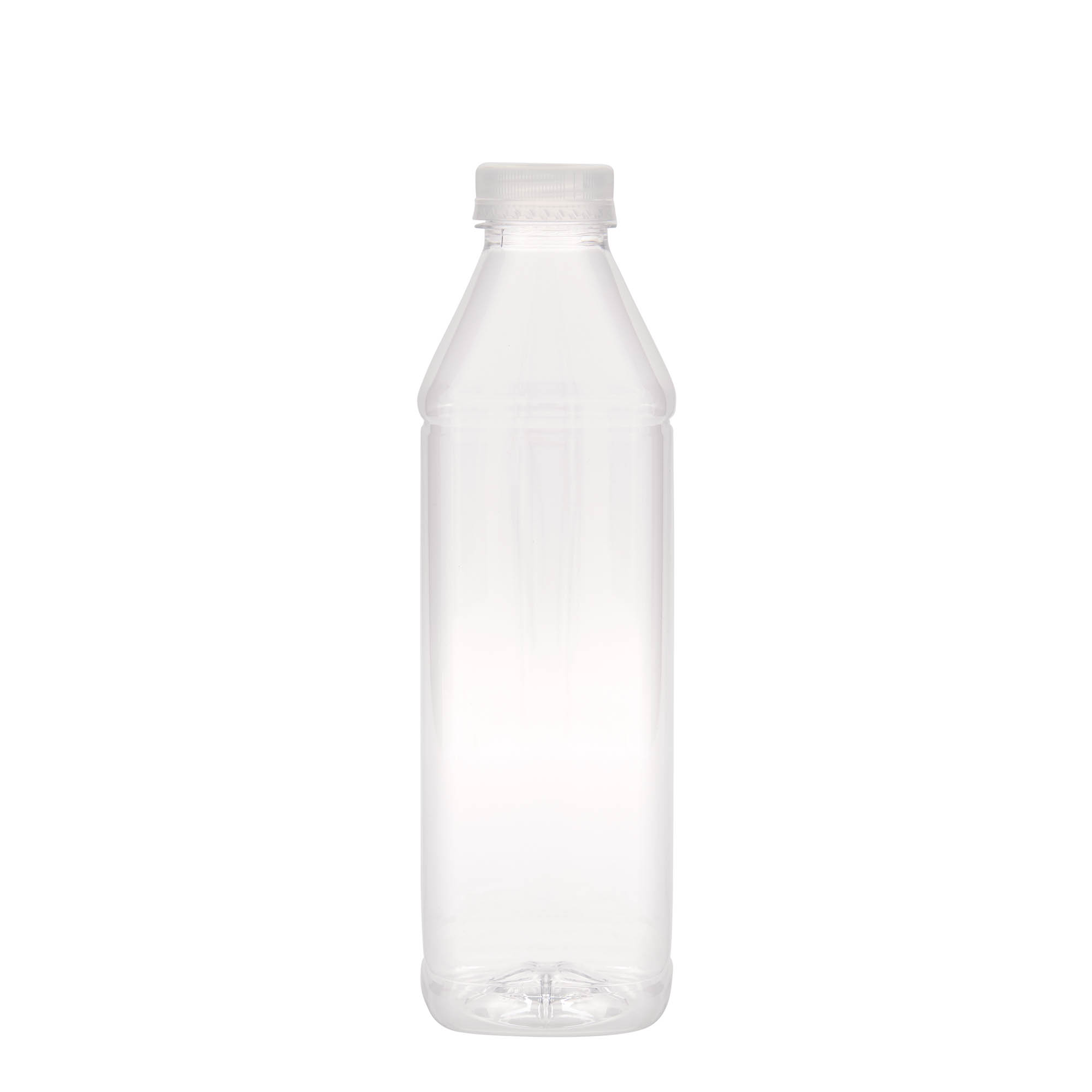 1,000 ml PET bottle ‘Milk and Juice Carré’, square, plastic, closure: 38 mm