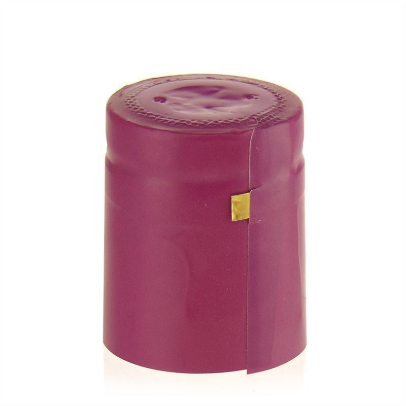 Heat shrink capsule 32x41, PVC plastic, fuchsia