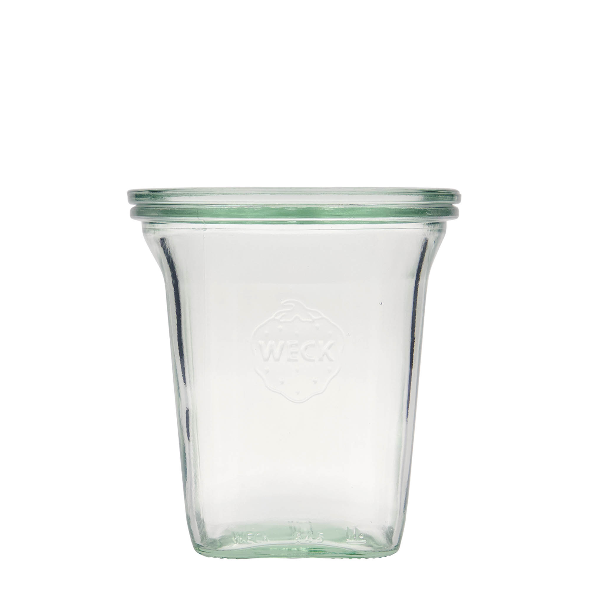 545 ml WECK Quadro jar, square, closure: round rim