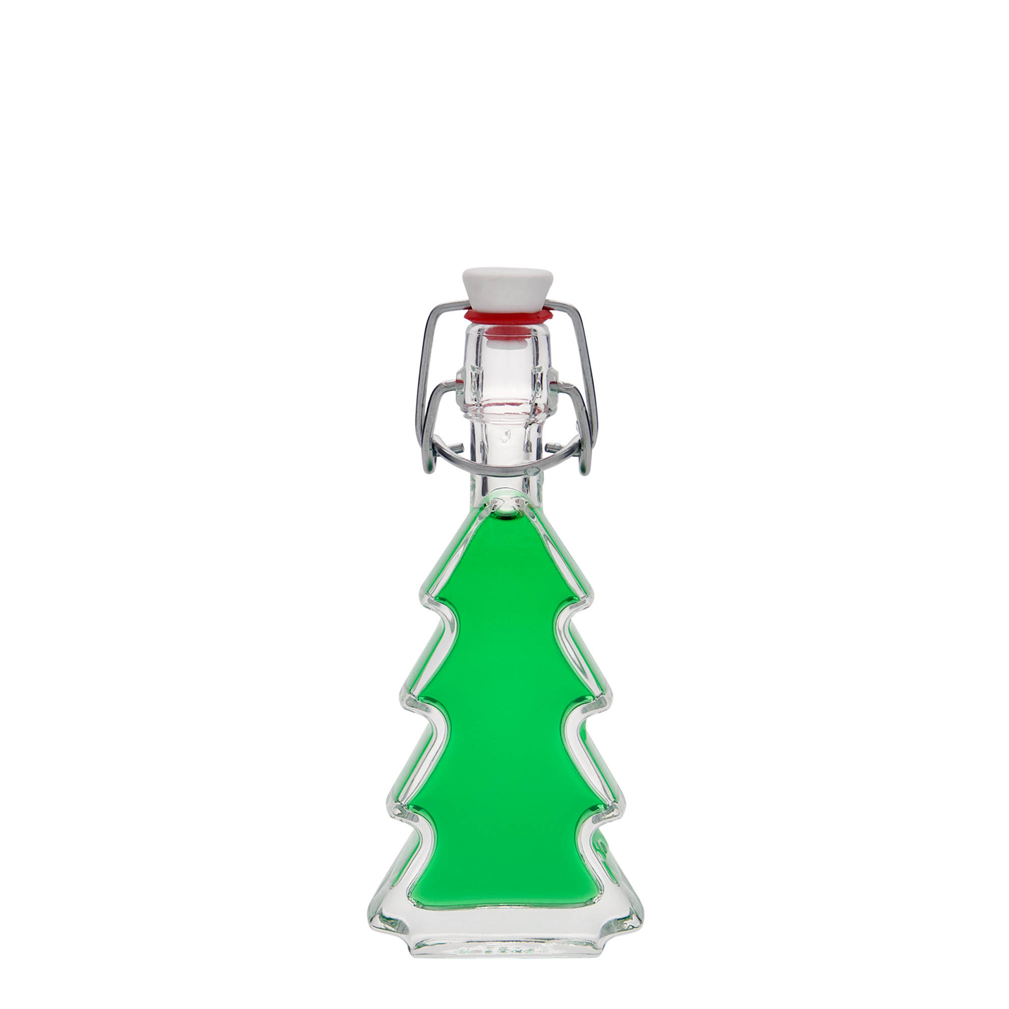 40 ml glass bottle 'Christmas Tree', closure: swing top