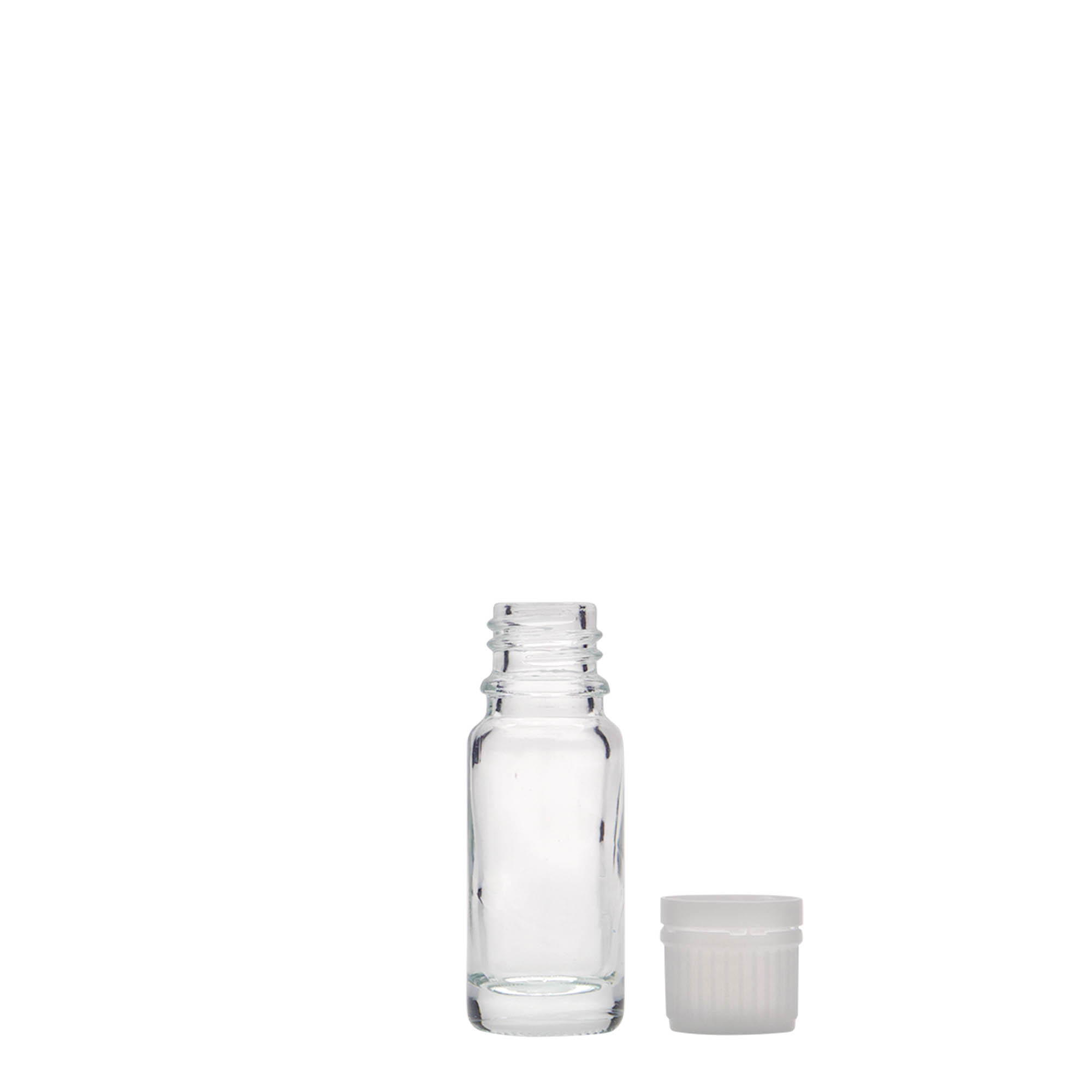 10 ml medicine bottle, glass, closure: DIN 18