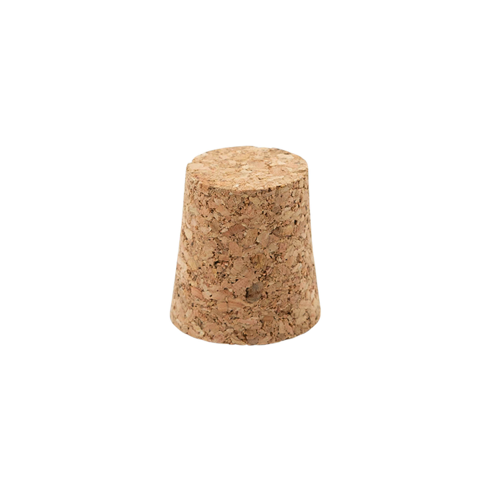 Pointed cork 21–26 x 27, pressed cork, beige, for opening: cork