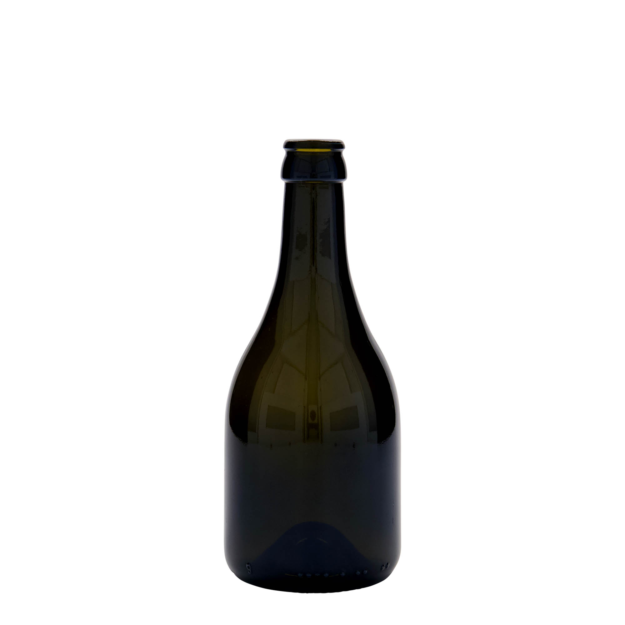 330 ml beer bottle 'Horta', glass, antique green, closure: crown caps