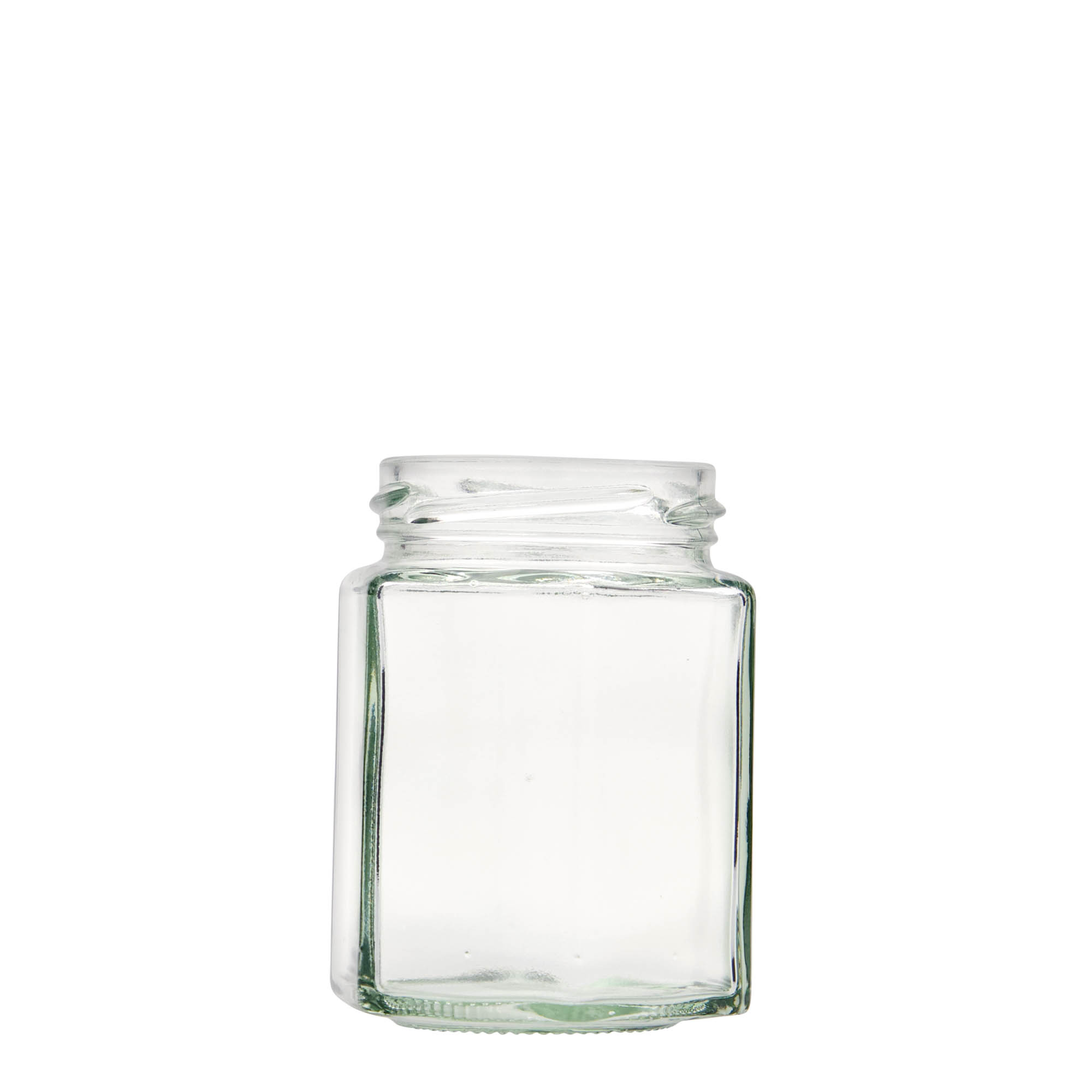 191 ml hexagonal jar, closure: twist off (TO 58)