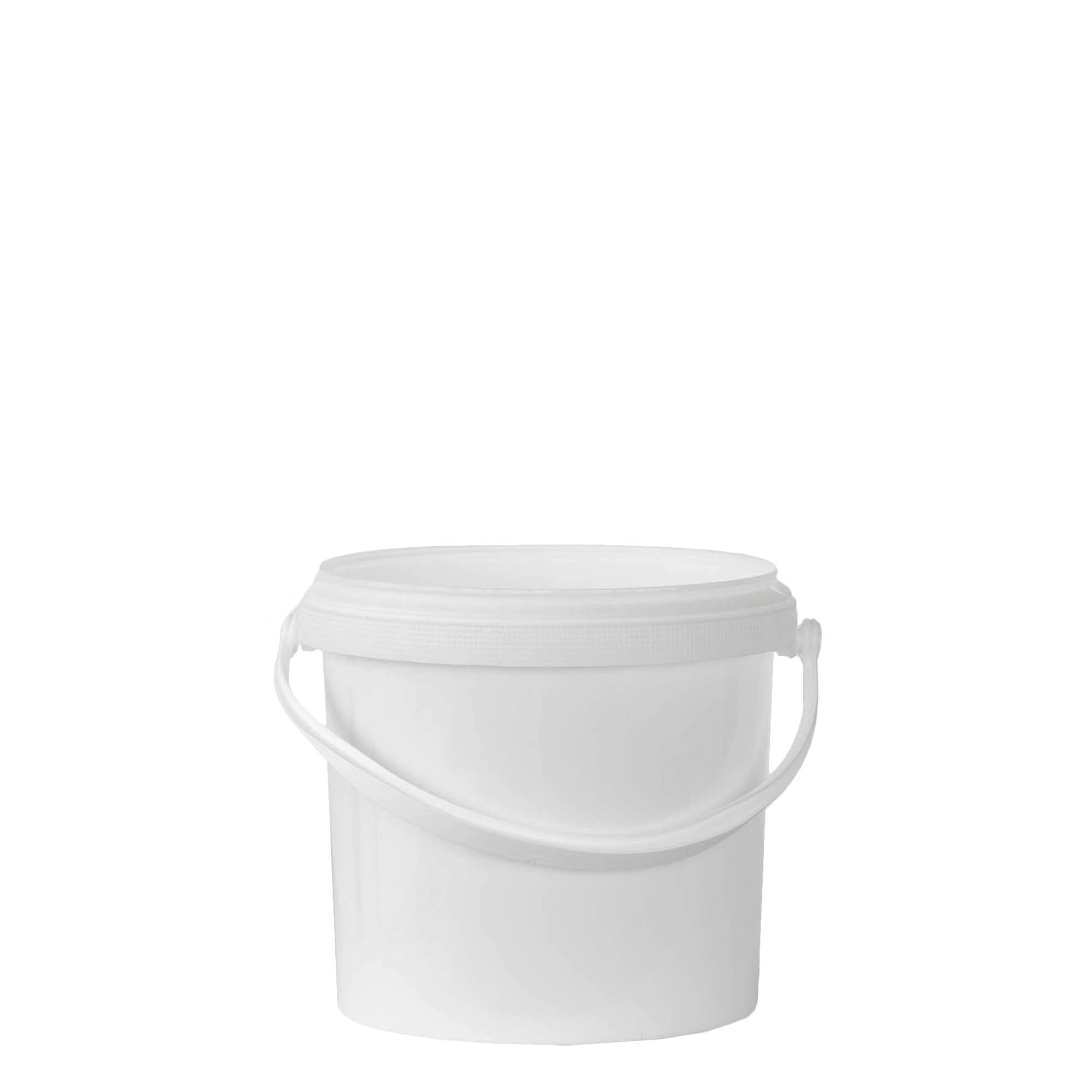 2.5 l bucket, PP plastic, white