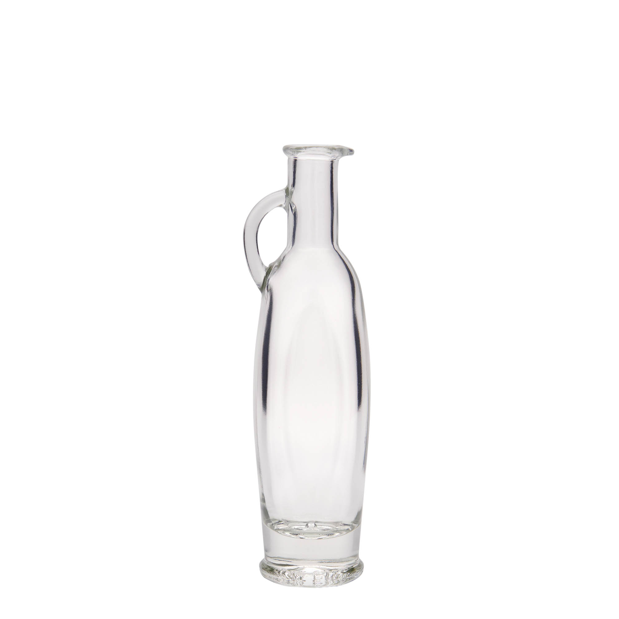 100 ml glass bottle 'Eleganta', oval, closure: cork