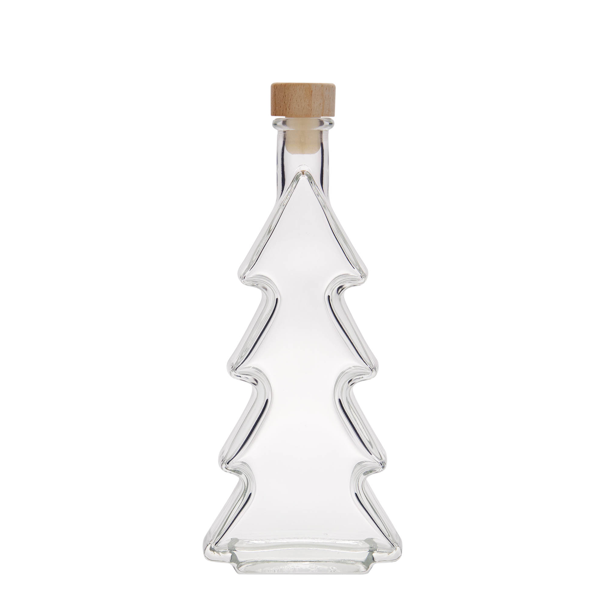 200 ml glass bottle 'Christmas Tree', closure: cork