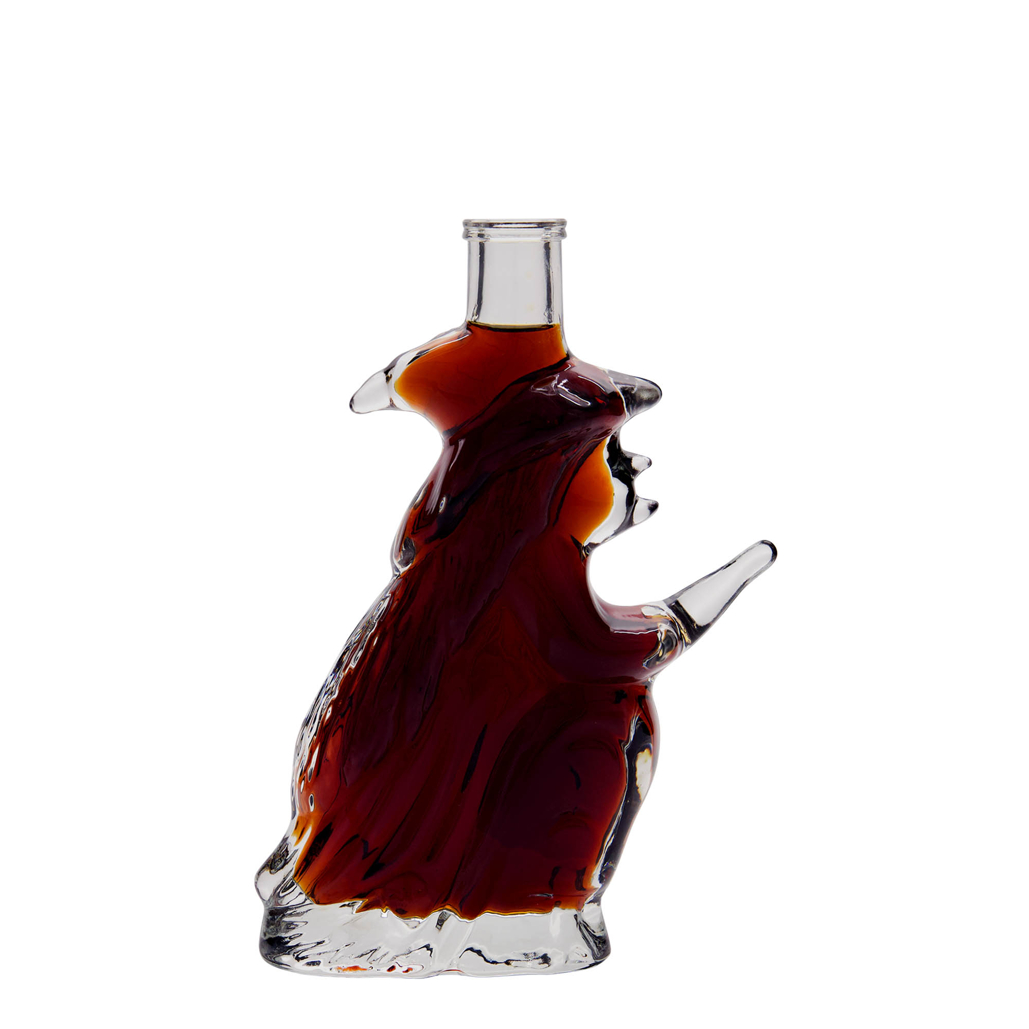 200 ml glass bottle 'Witch', closure: cork