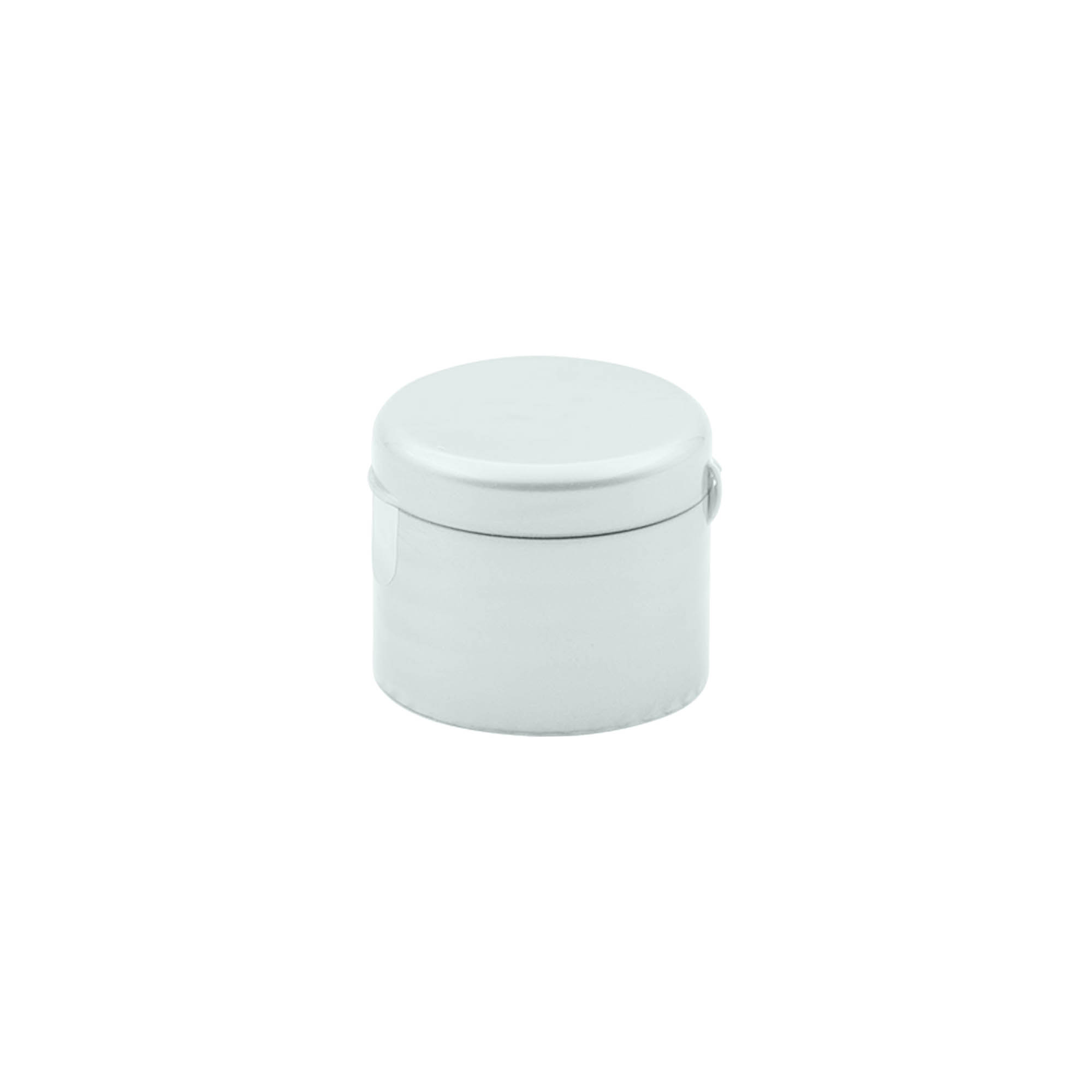 Hinged screw cap, PP plastic, silver, for opening: 24/410