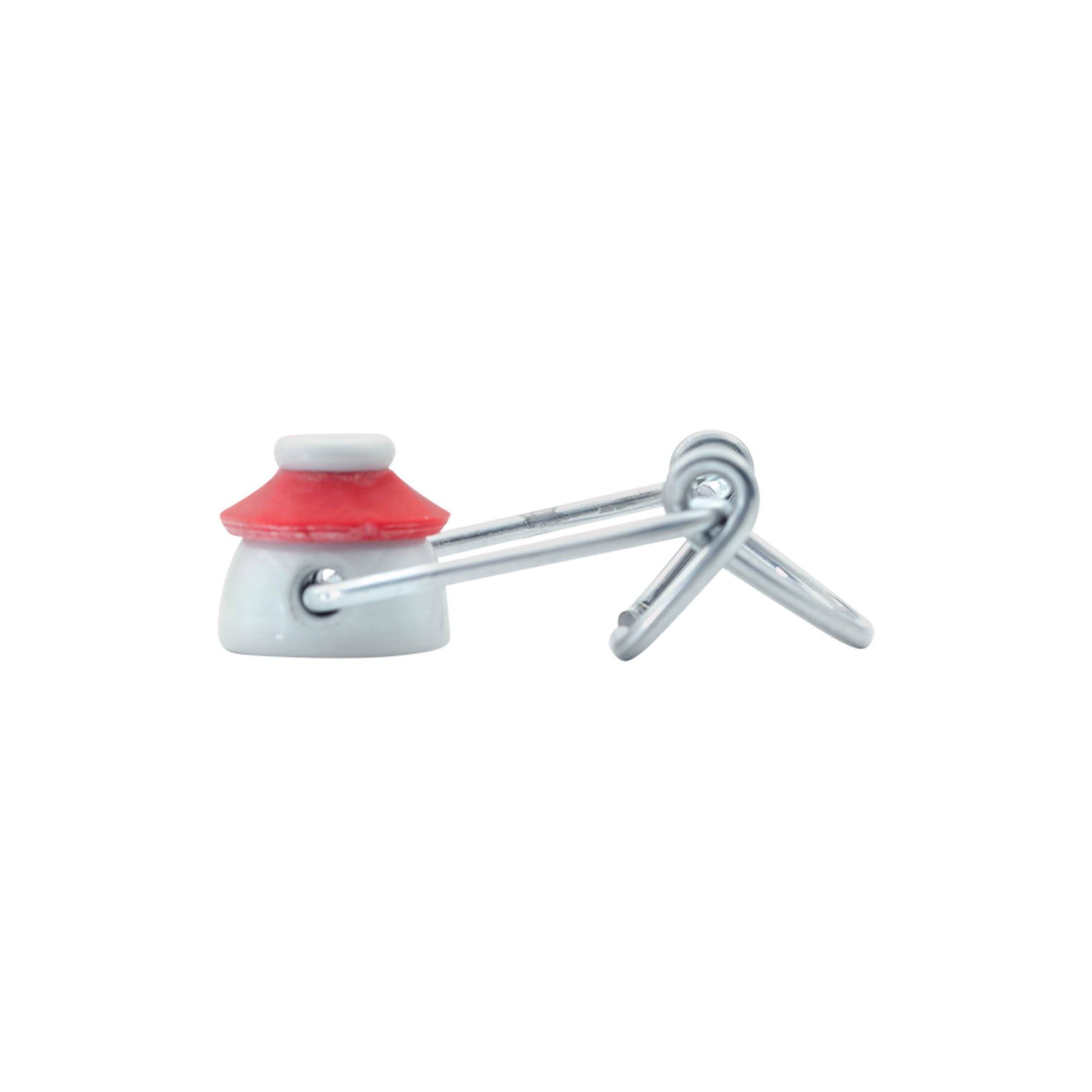 Standard swing top, plastic, red/white