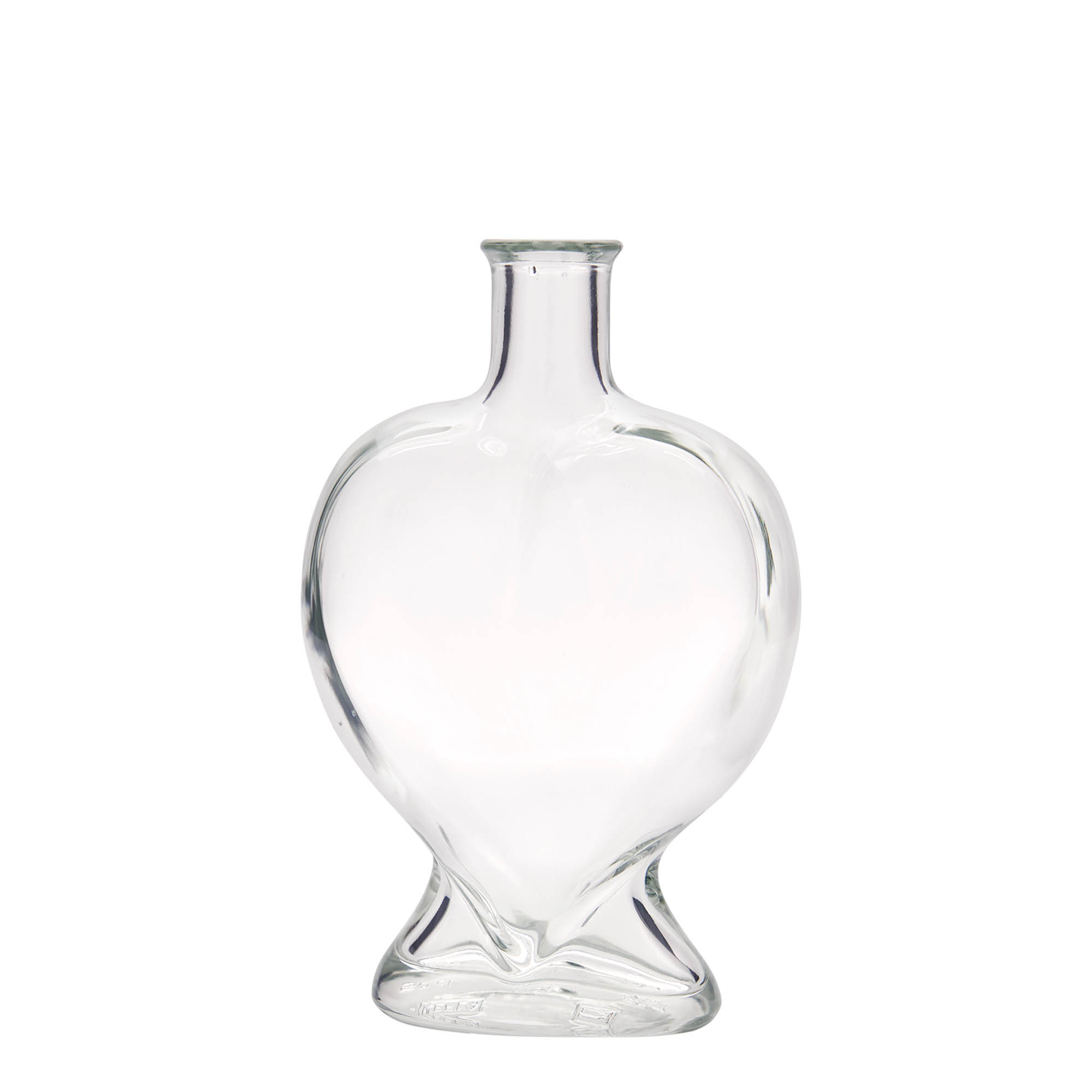 500 ml glass bottle 'Heart', closure: cork