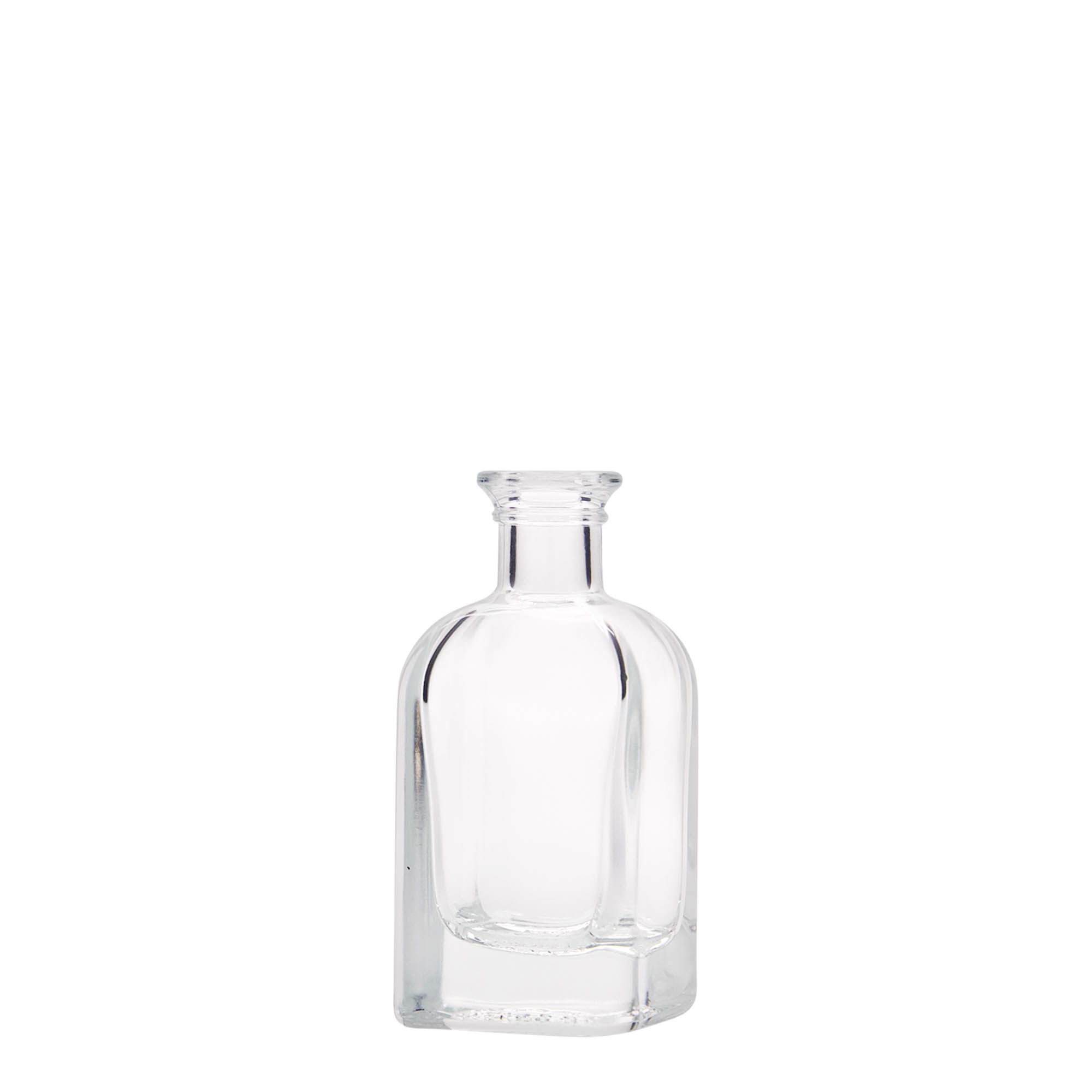 40 ml glass apothecary bottle Carré, square, closure: cork