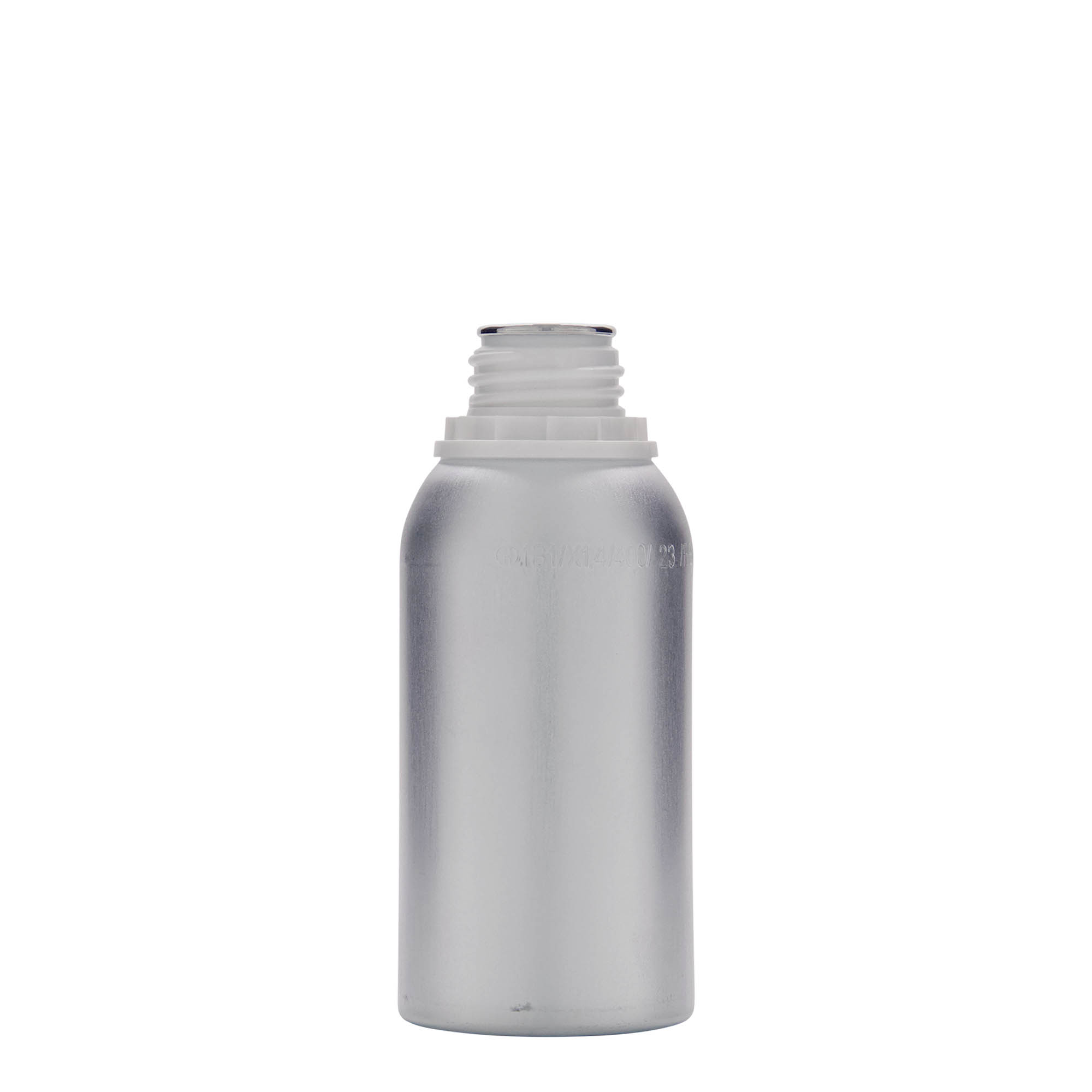 275 ml aluminium bottle, metal, silver, closure: DIN 32