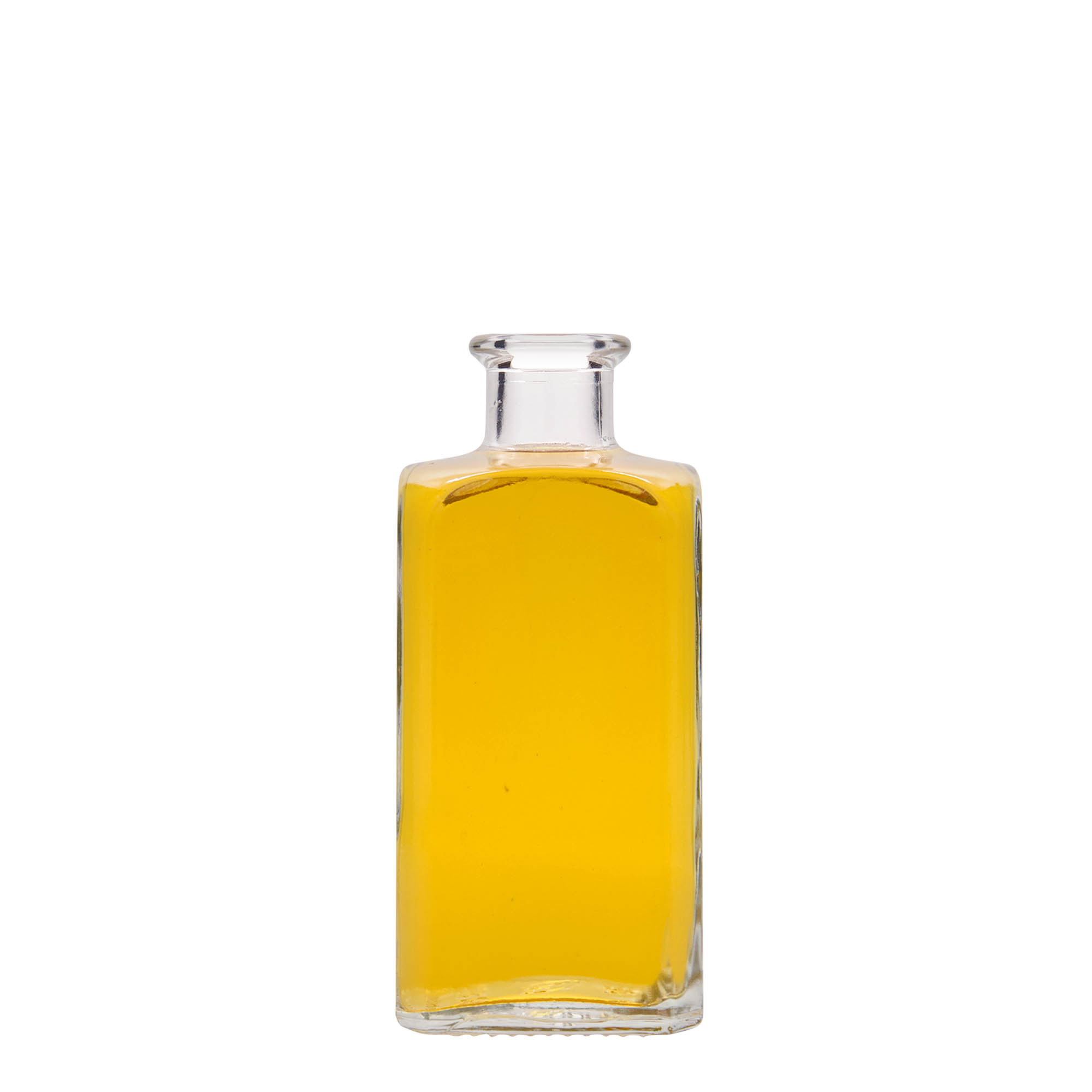 250 ml glass apothecary bottle Carré, square, closure: cork