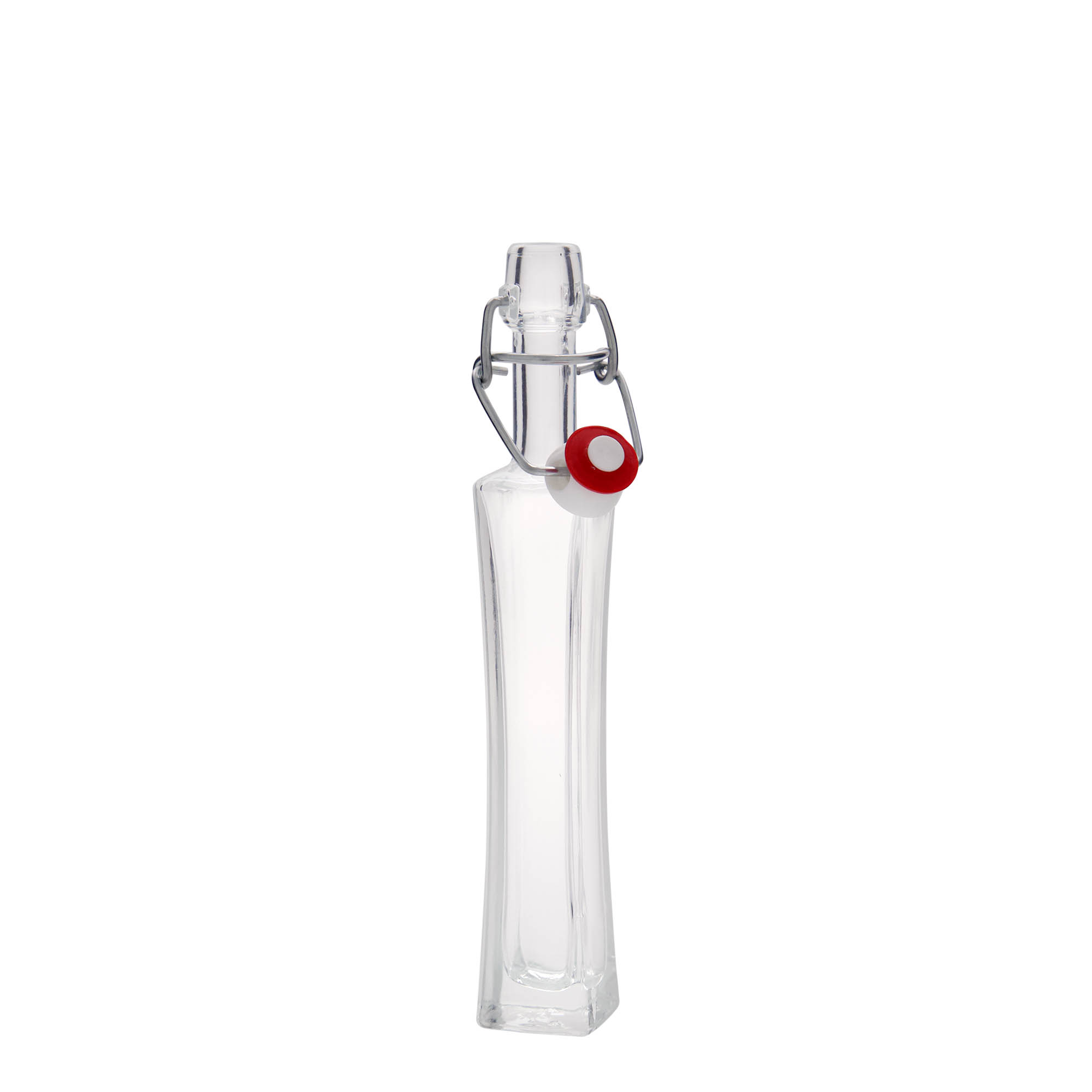 40 ml glass bottle 'Koko', square, closure: swing top