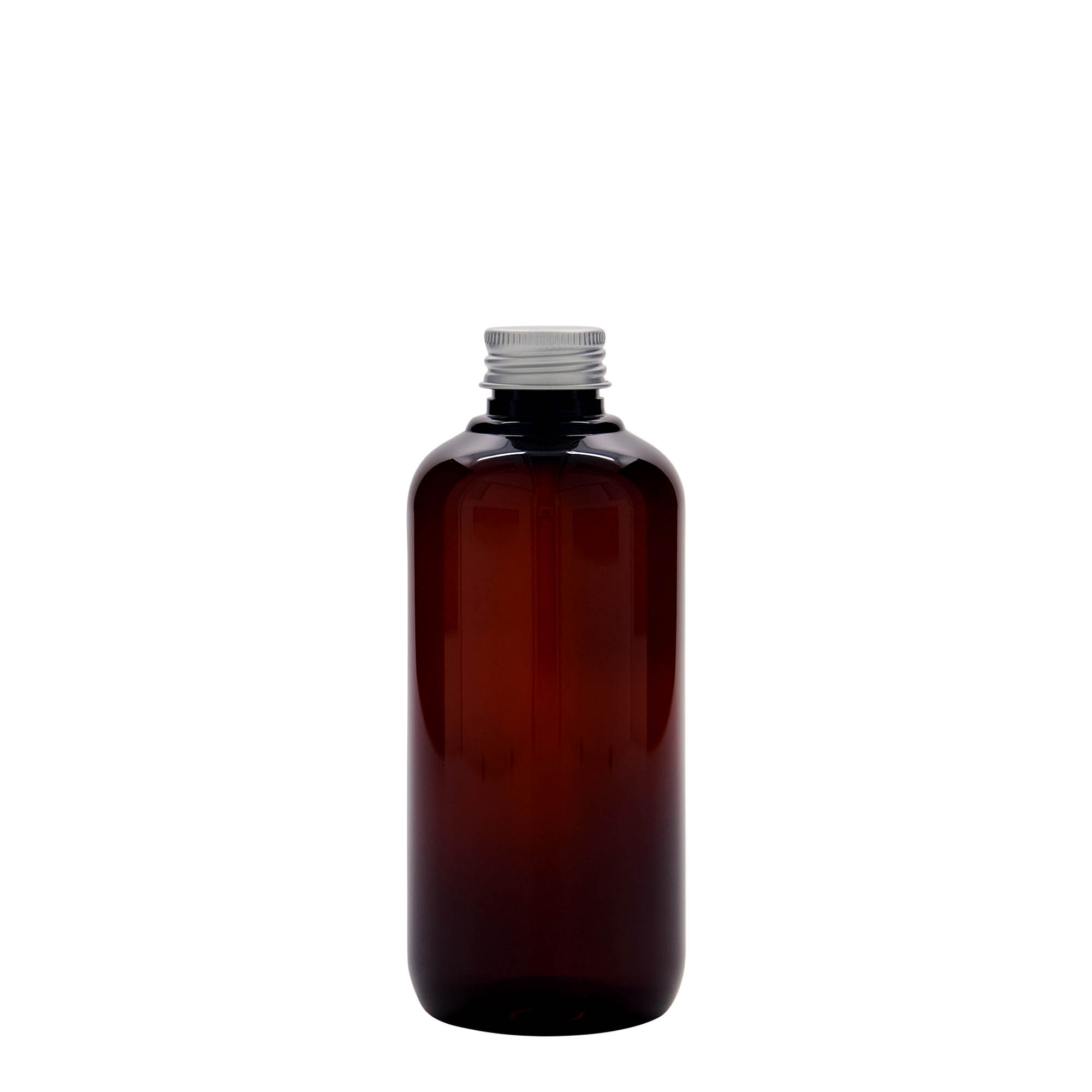 250 ml recycled plastic bottle 'Victor's Best', PCR, brown, closure: GPI 24/410