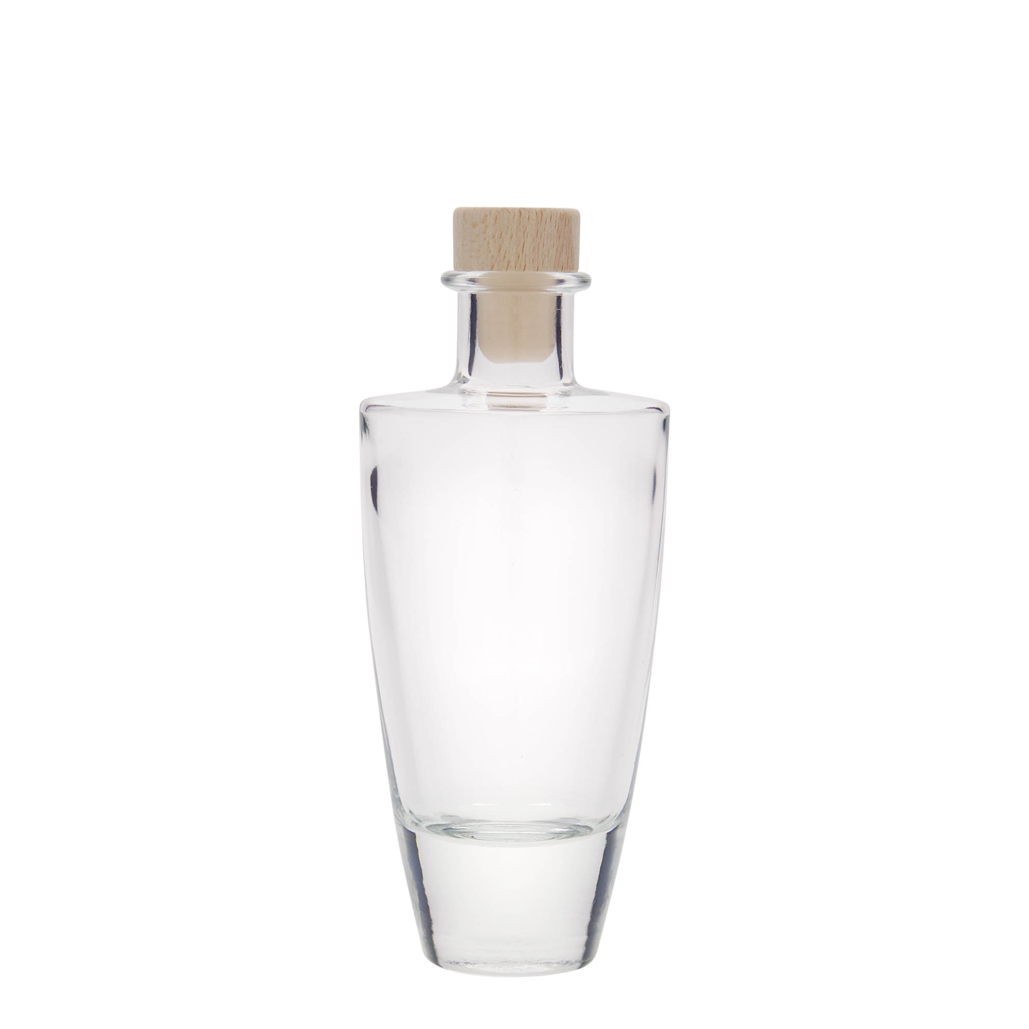 200 ml glass bottle 'Vanessa', oval, closure: cork