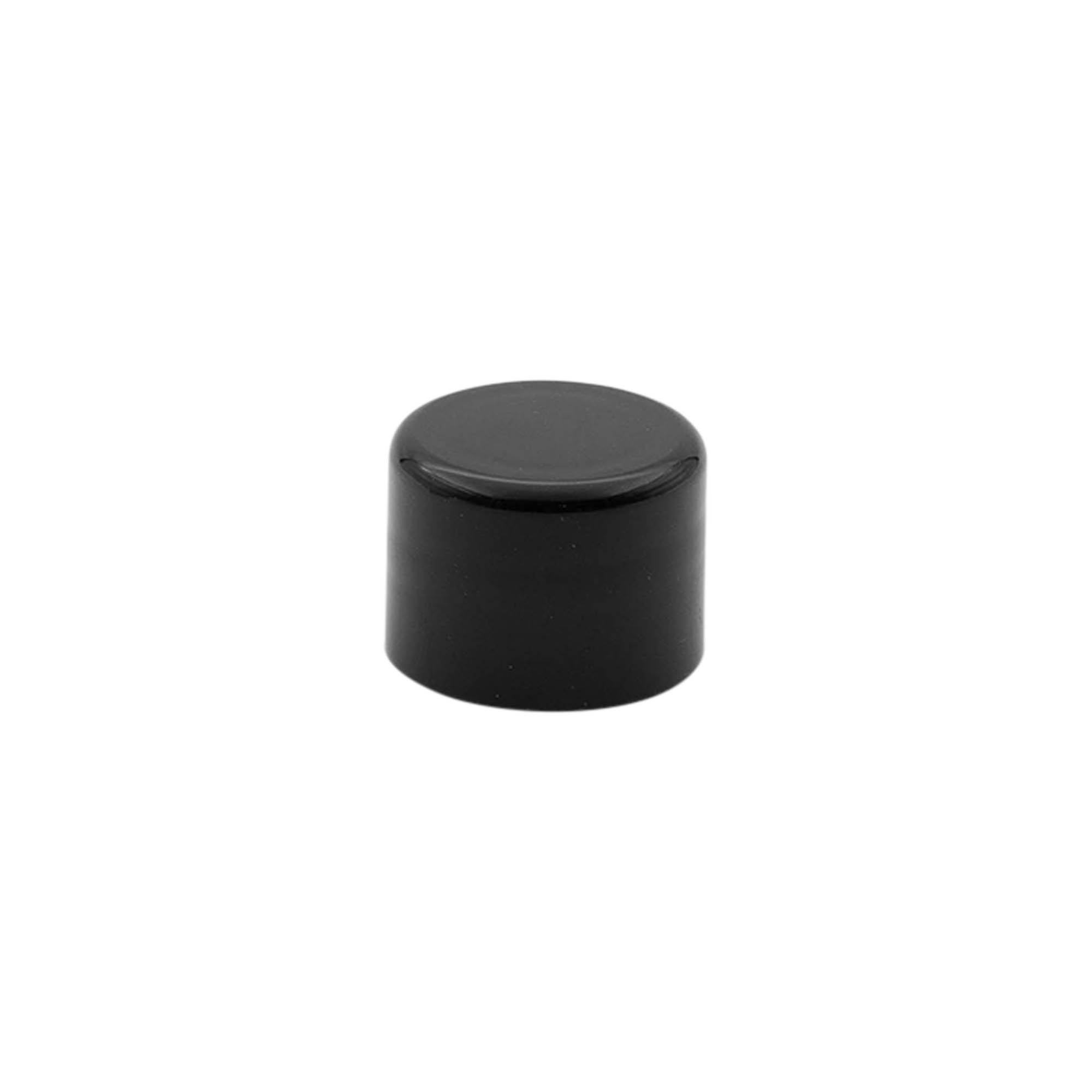 Screw cap, PP plastic, black, for opening: GPI 20/410