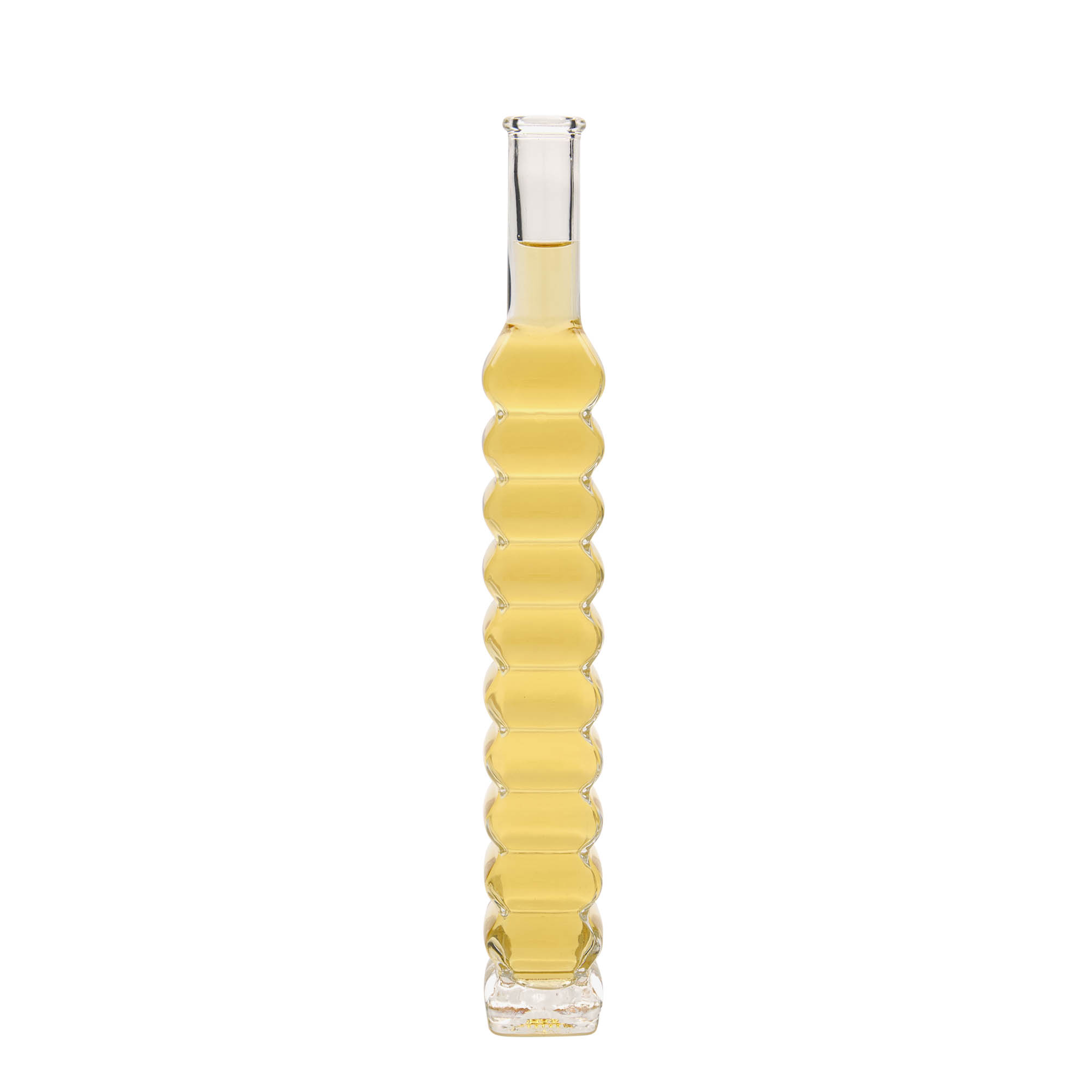 200 ml glass bottle 'Roma', square, closure: cork