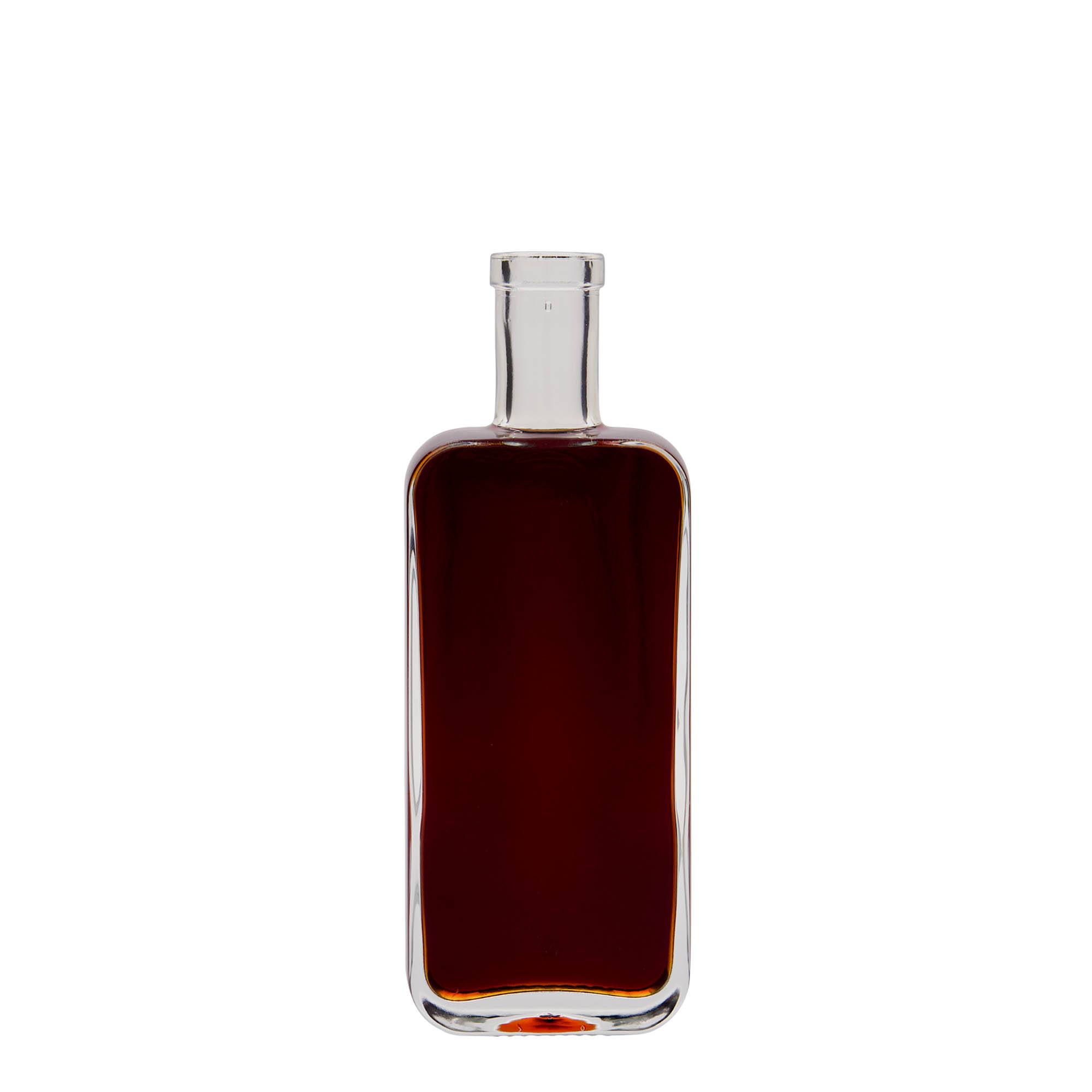 200 ml glass bottle 'Nice', rectangular, closure: cork