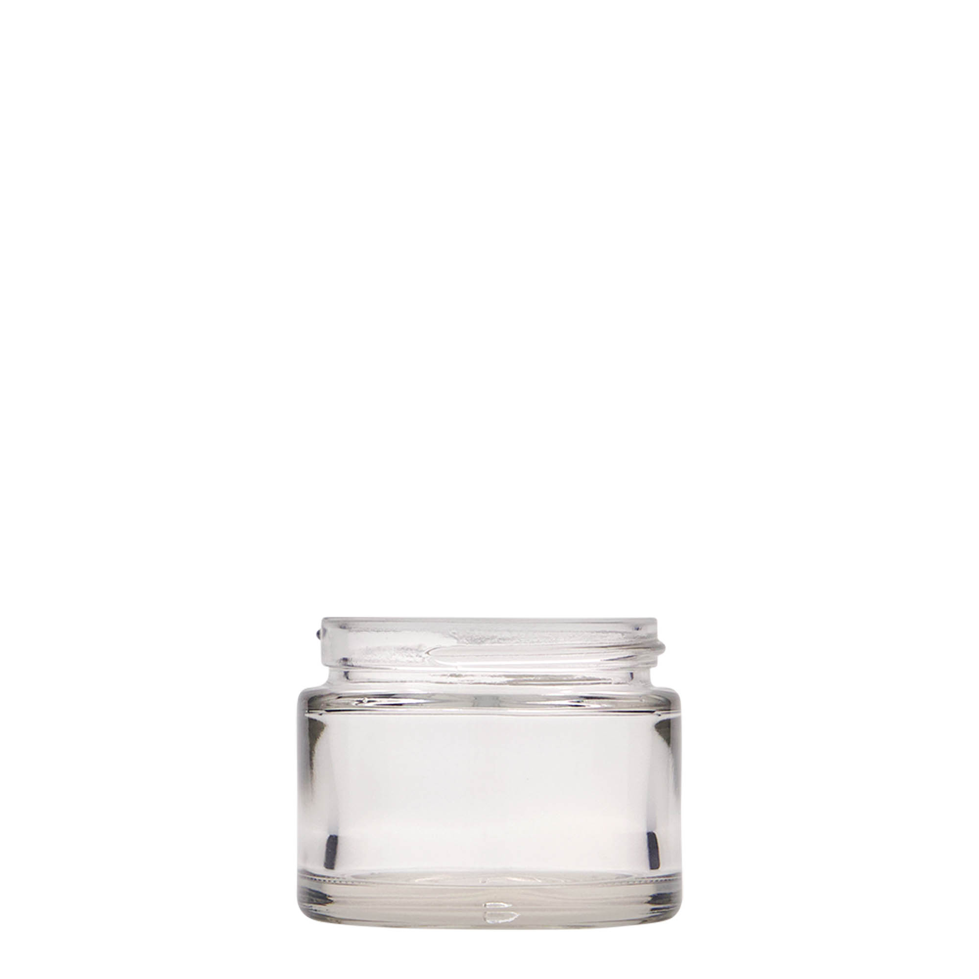 50 ml cosmetic jar 'Beauty', glass, closure: screw cap