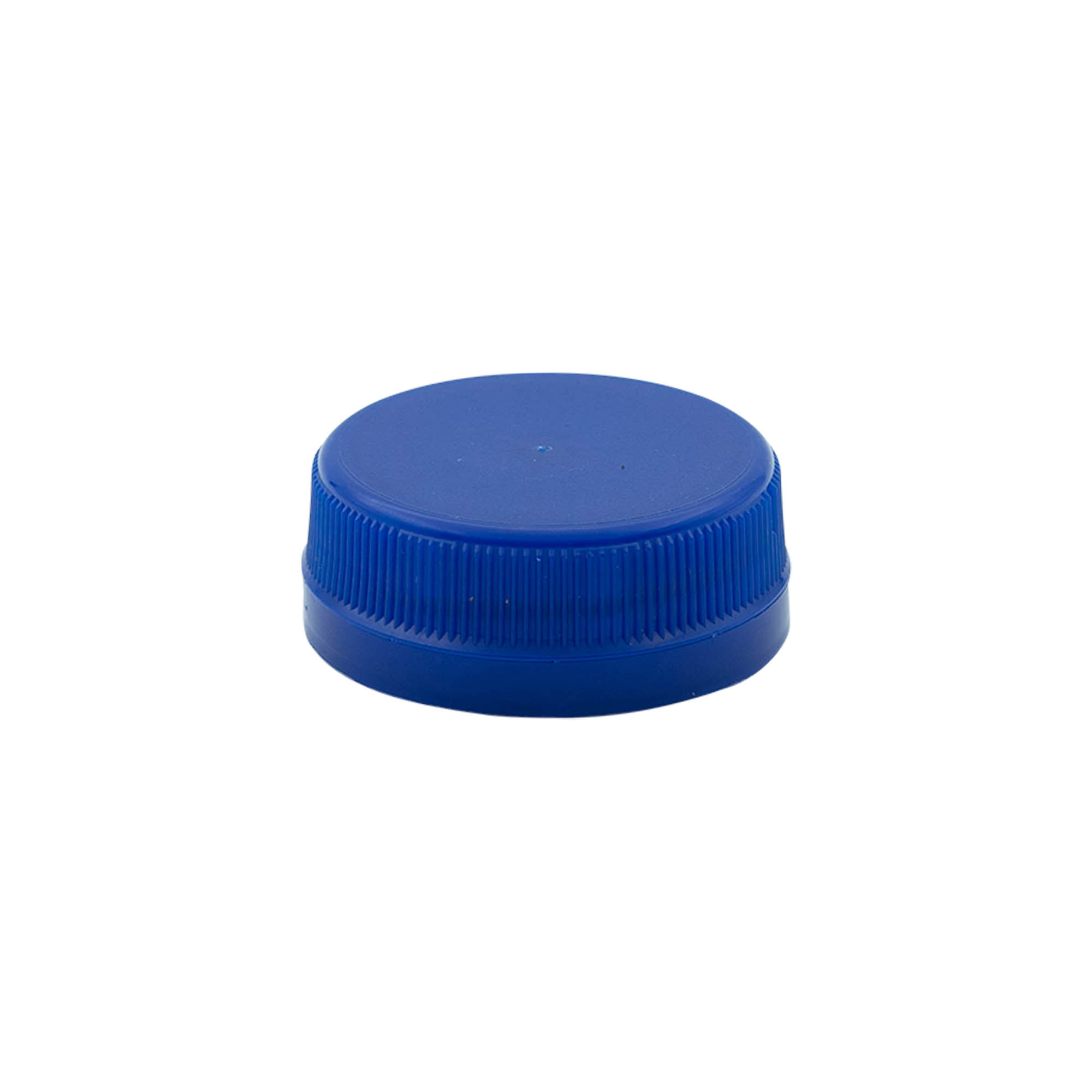 Screw cap for two start thread, PE plastic, blue, for opening: PET 38 mm