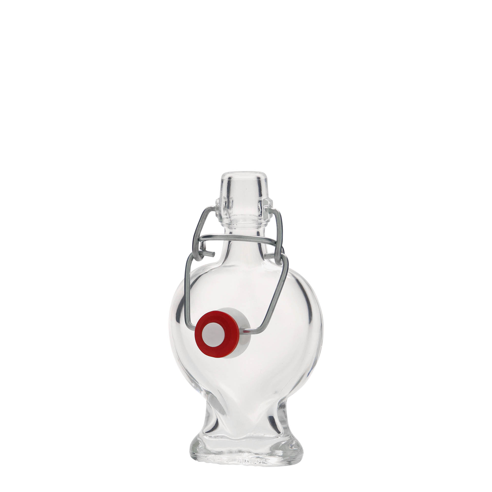 40 ml glass bottle 'Heart', closure: swing top