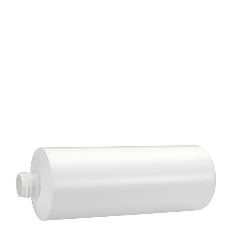 500 ml plastic bottle 'Pipe', green HDPE, white, closure: GPI 24/410