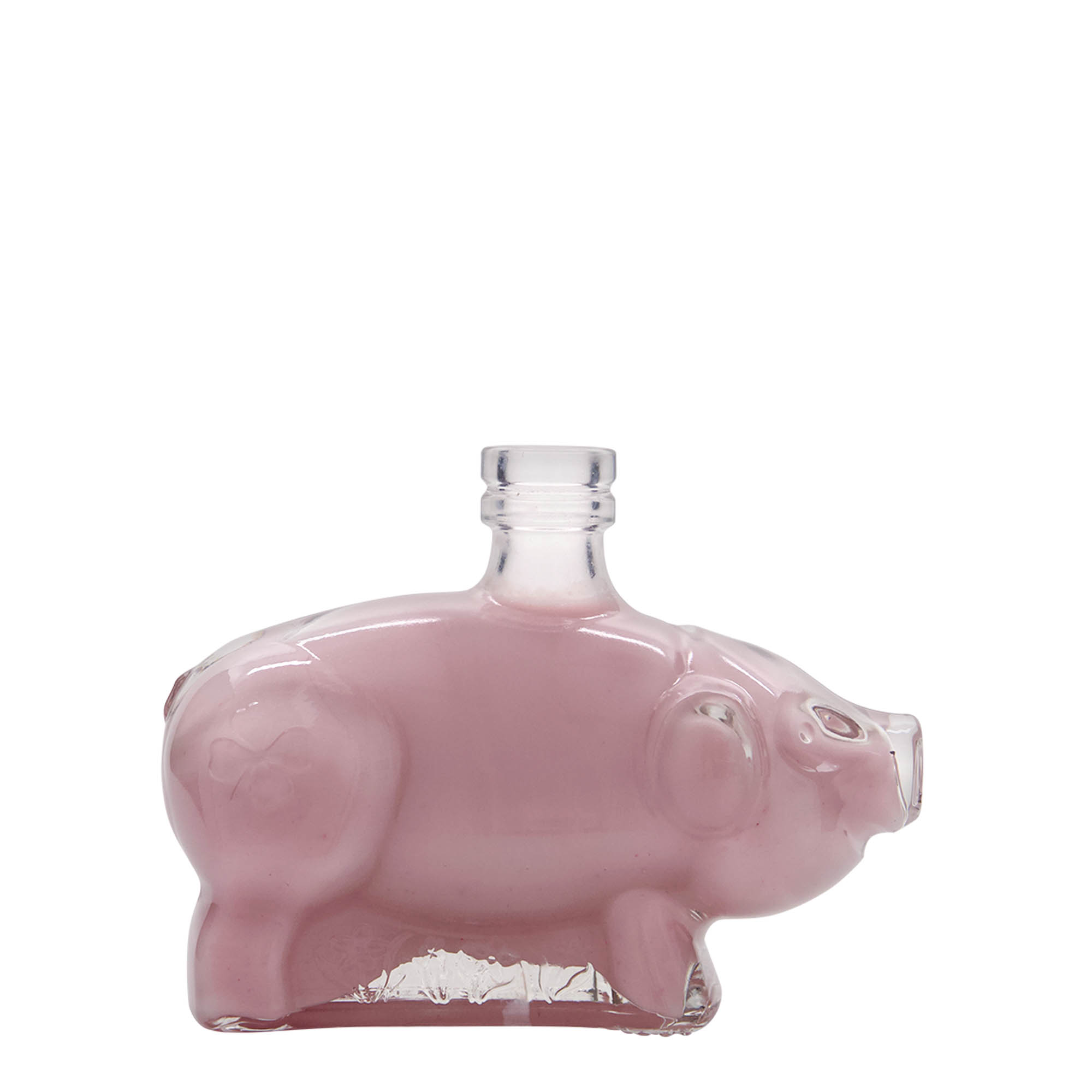 200 ml glass bottle 'Piglet', closure: cork