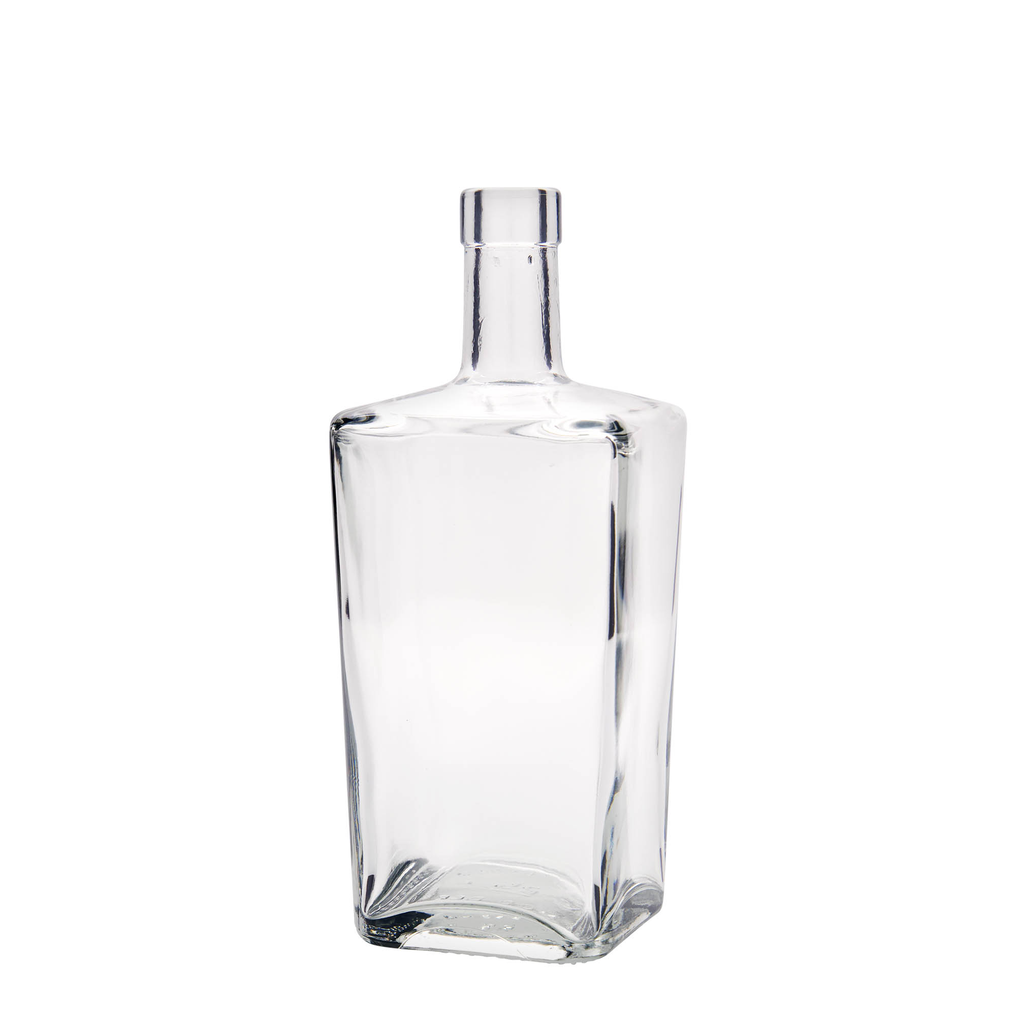 700 ml glass bottle 'Noel', square, closure: cork