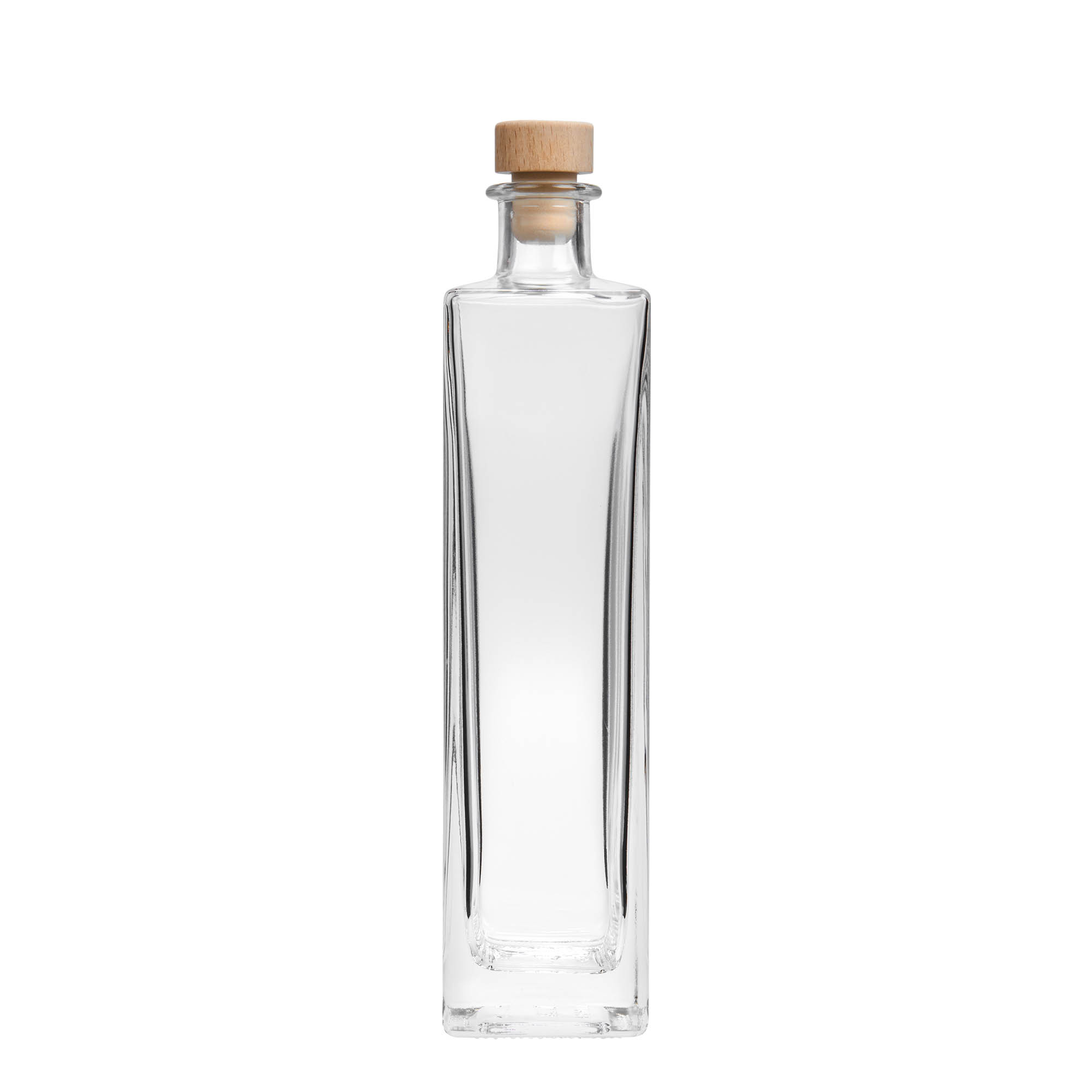 500 ml glass bottle 'Rafaello', square, closure: cork