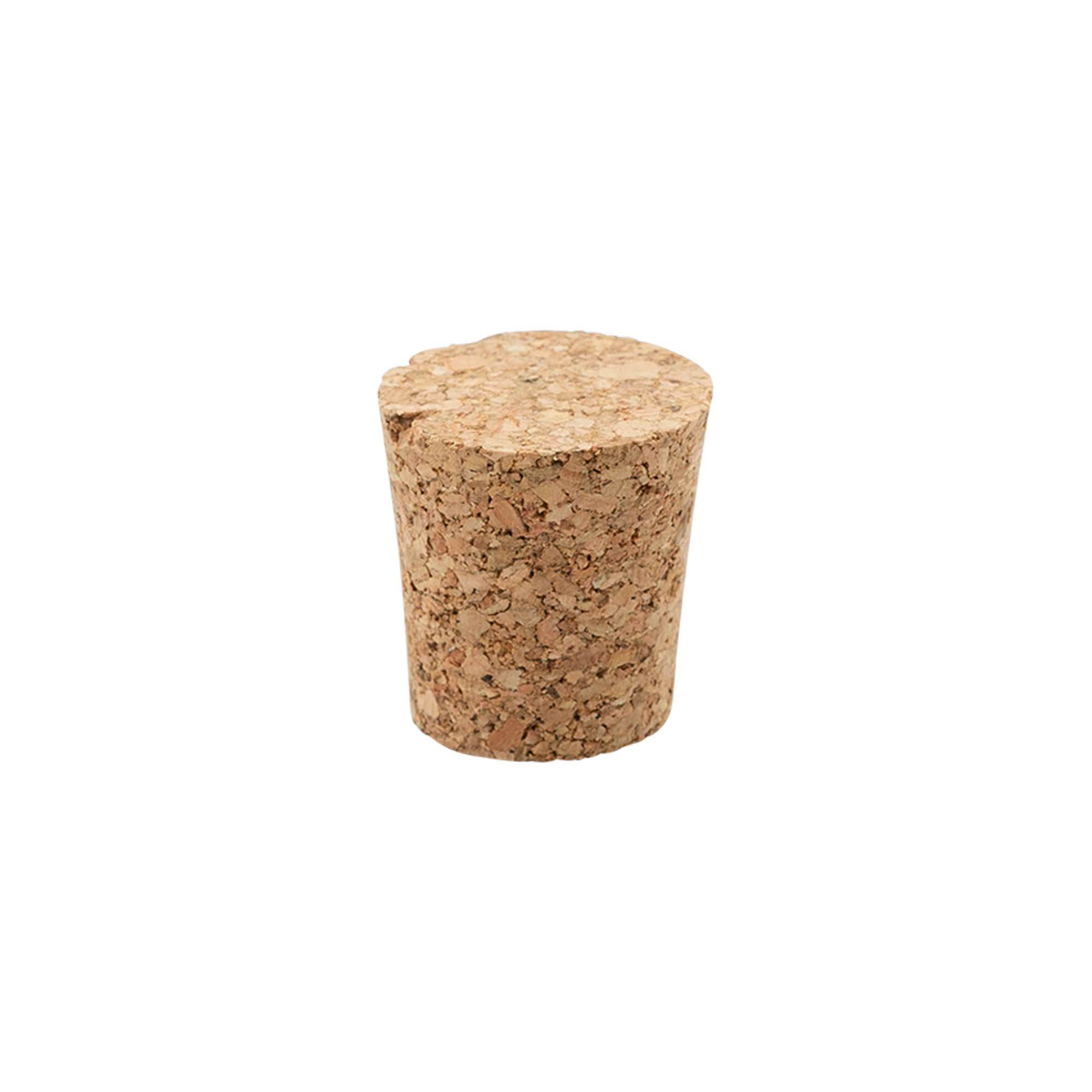 Pointed cork 21–26 x 27, pressed cork, beige, for opening: cork