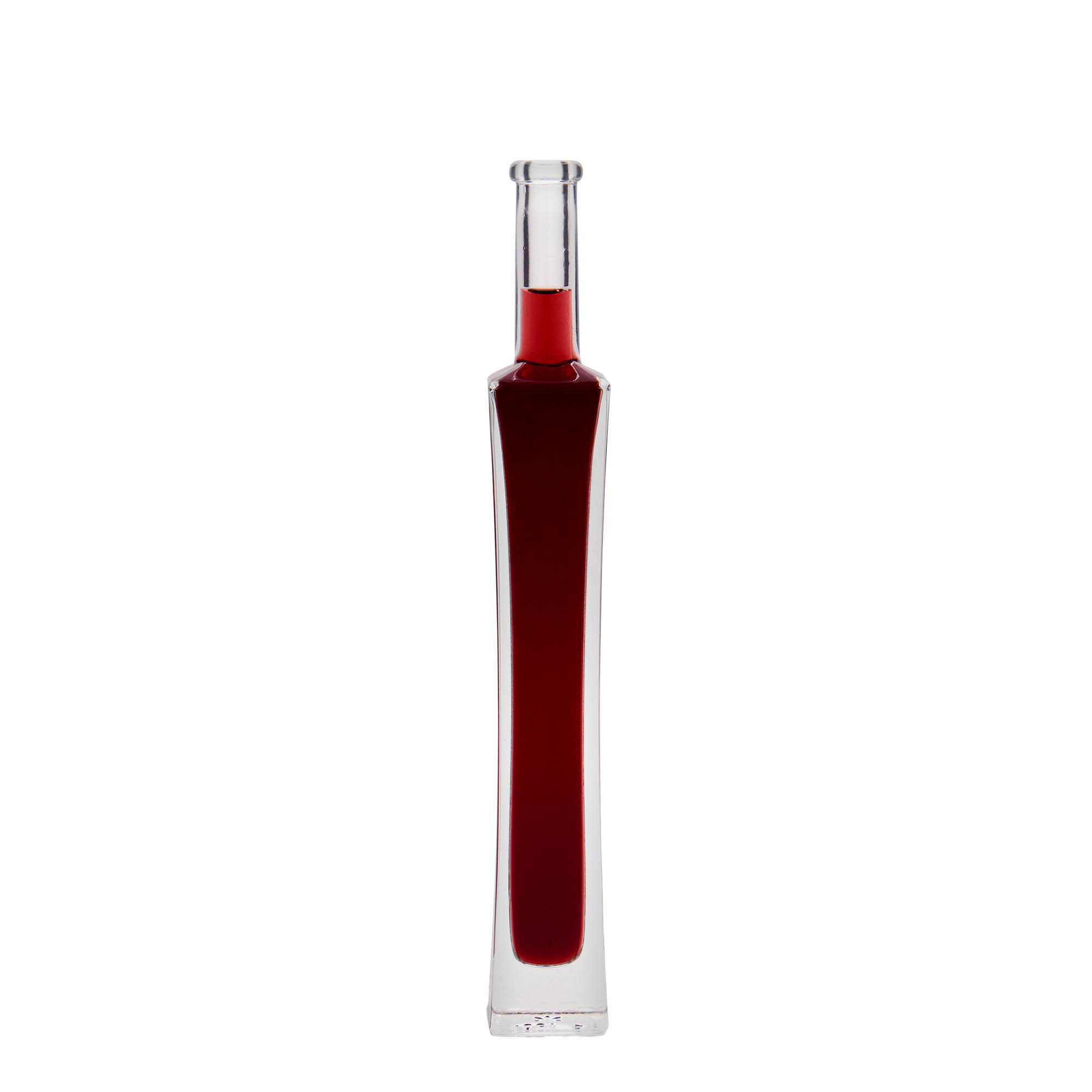 100 ml glass bottle 'Koko', square, closure: cork