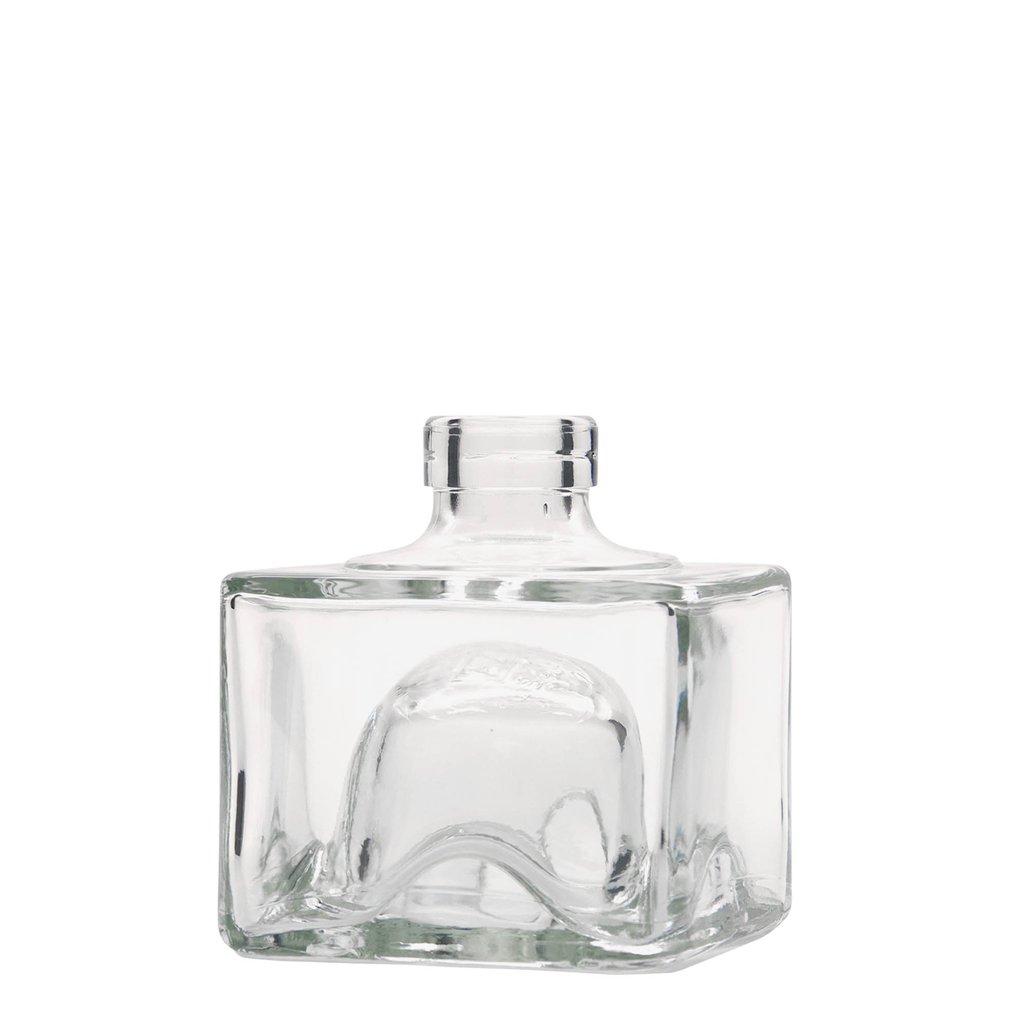 200 ml glass bottle 'Cocolores', square, closure: cork