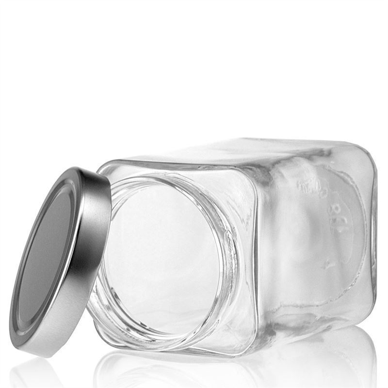 720 ml square jar 'Ikarus', closure: deep twist off (DTO 82)