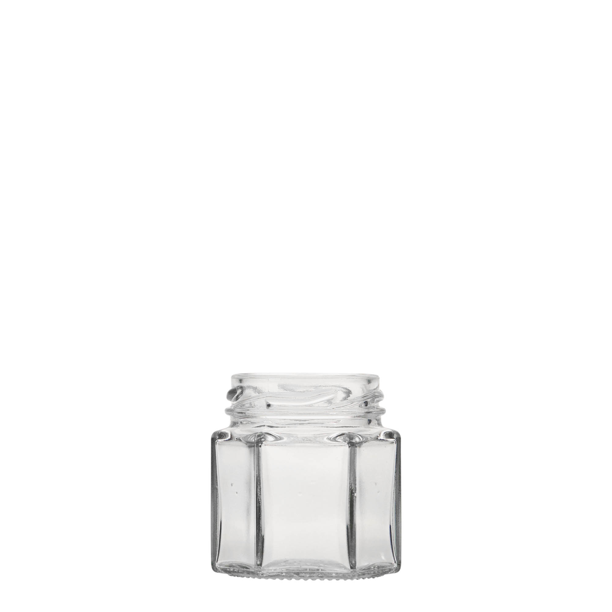 47 ml hexagonal jar, closure: twist off (TO 43)