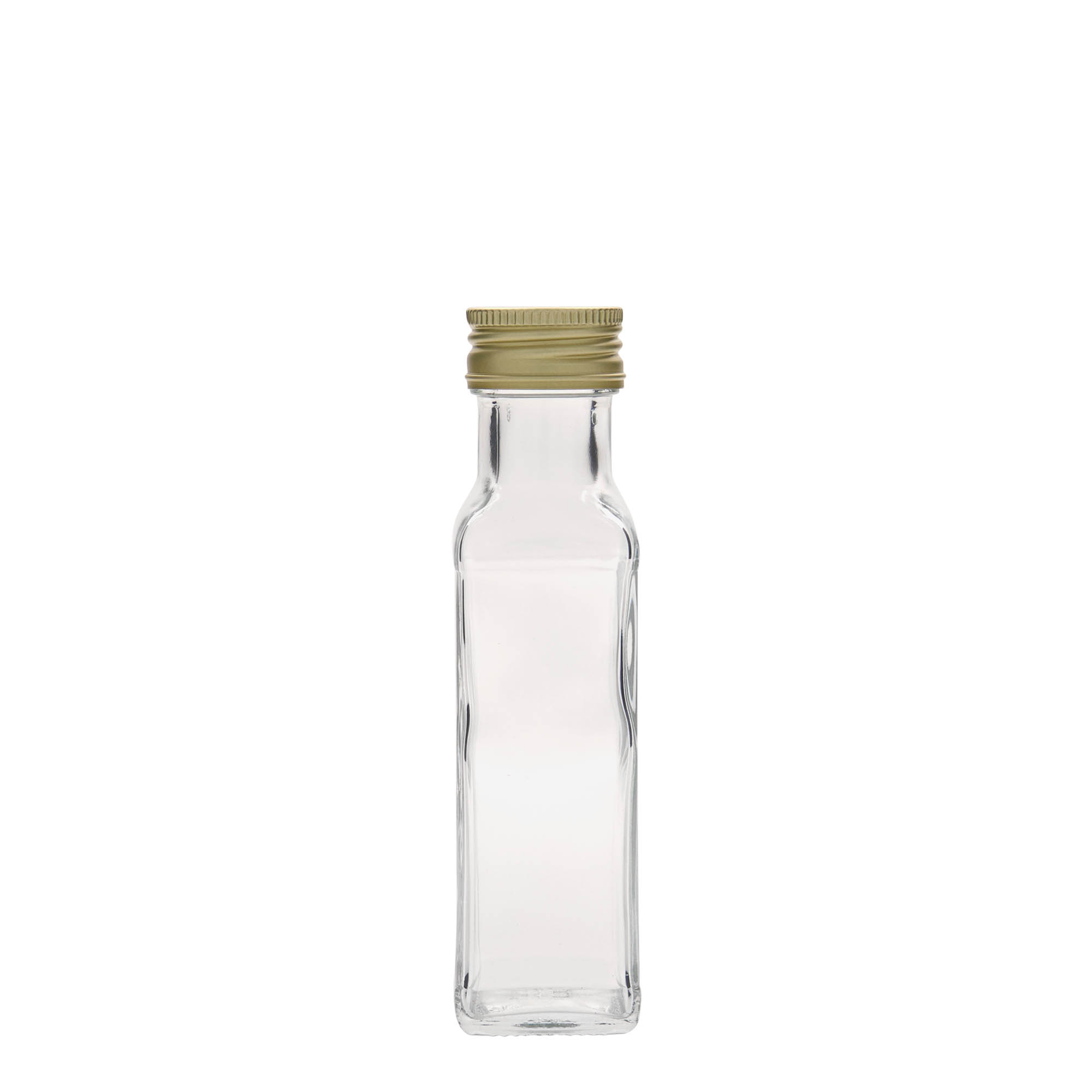 100 ml glass bottle 'Marasca', square, closure: PP 31.5