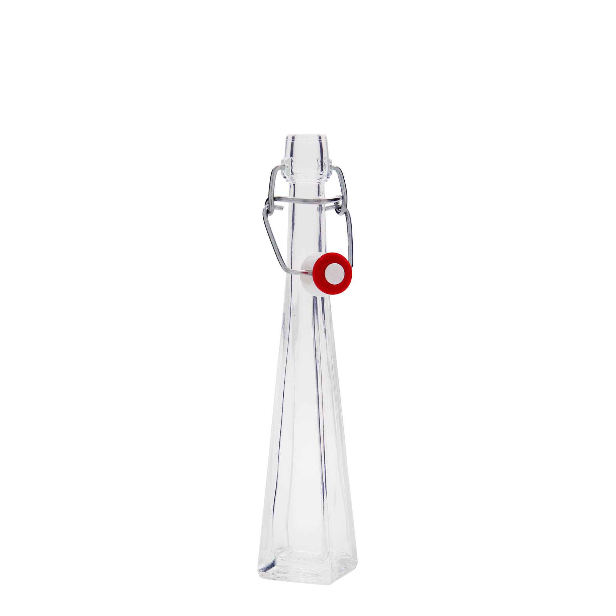 40 ml glass bottle 'Dama Quadrato', square, closure: swing top