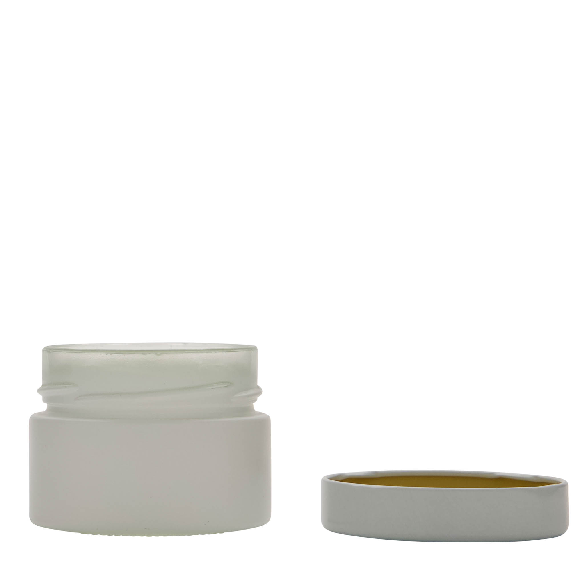 130 ml round jar 'Aurora', white, closure: deep twist off (DTO 66)