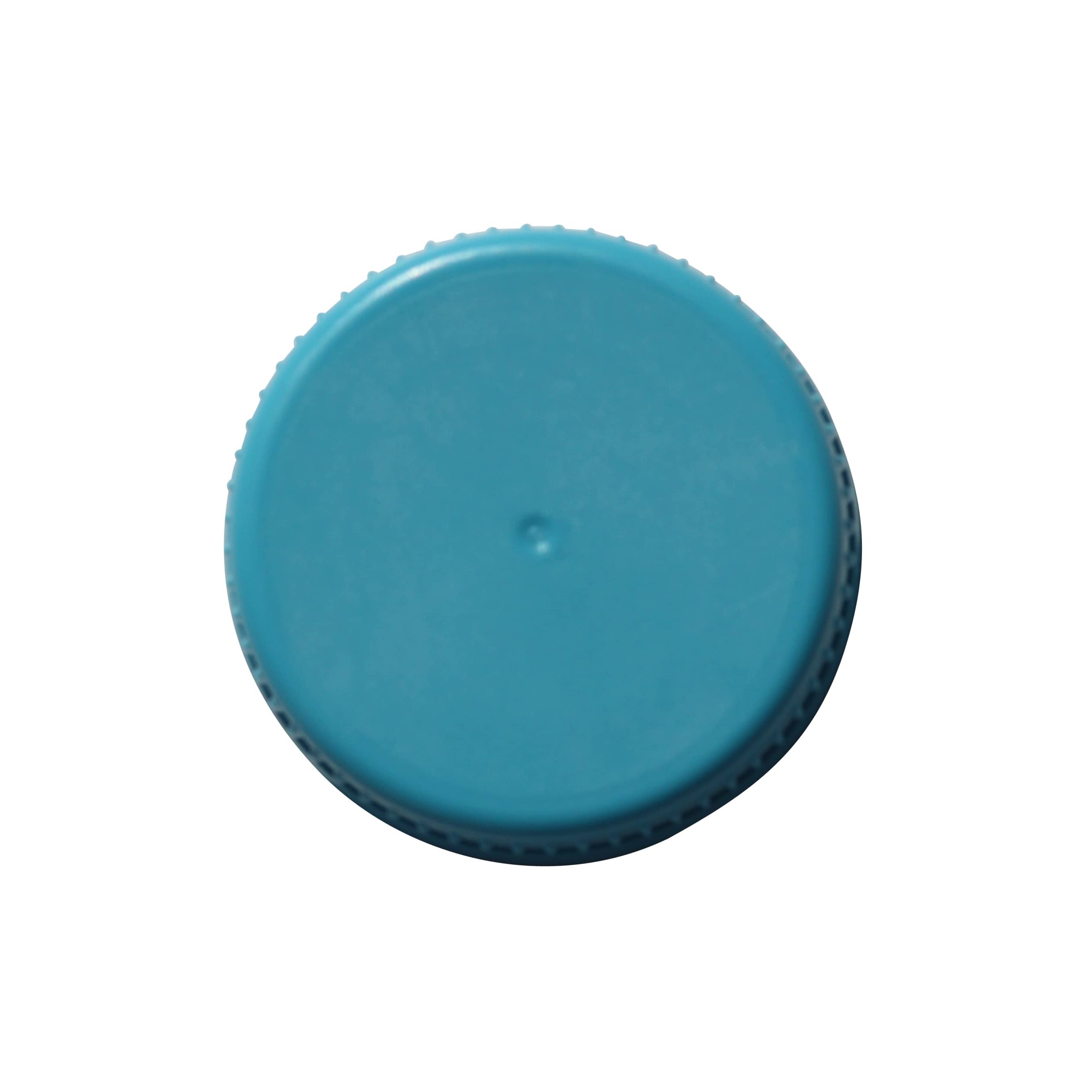 40 mm screw cap, PE plastic, light blue