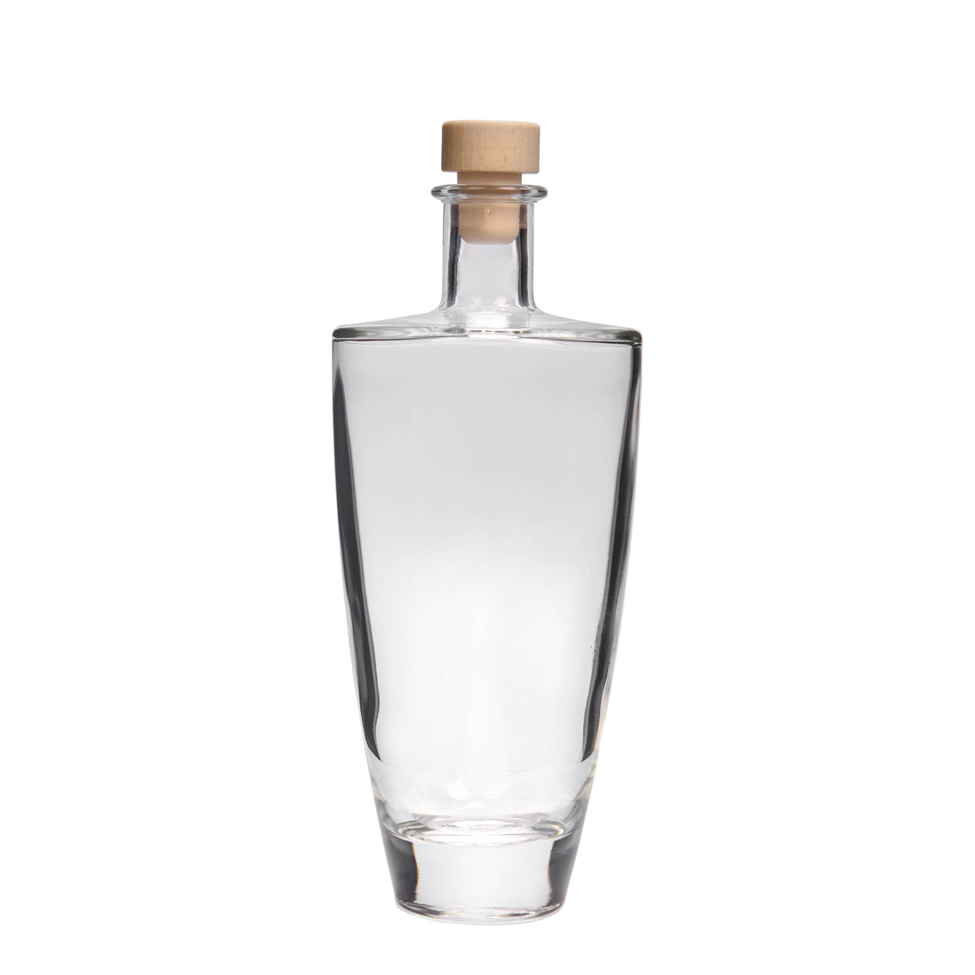 500 ml glass bottle 'Vanessa', oval, closure: cork