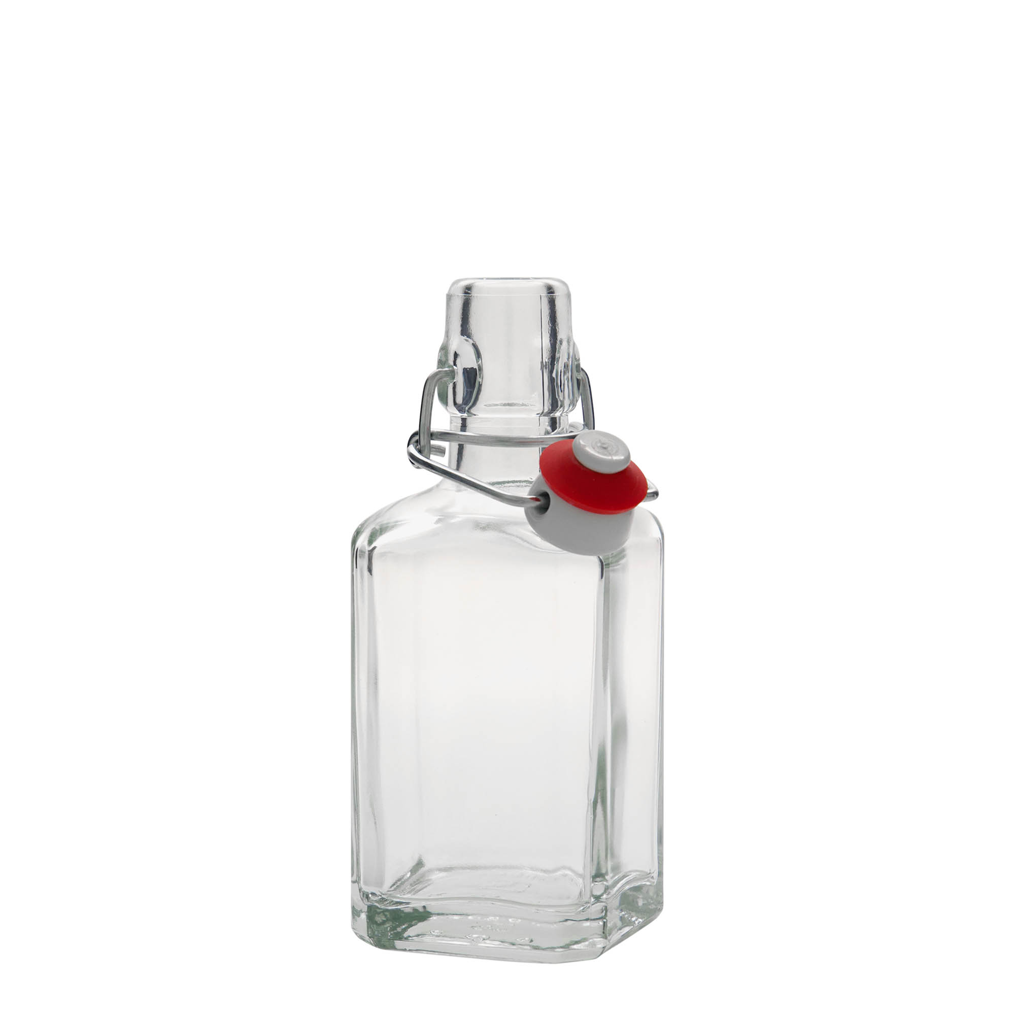 250 ml glass bottle 'Rialto', square, closure: swing top