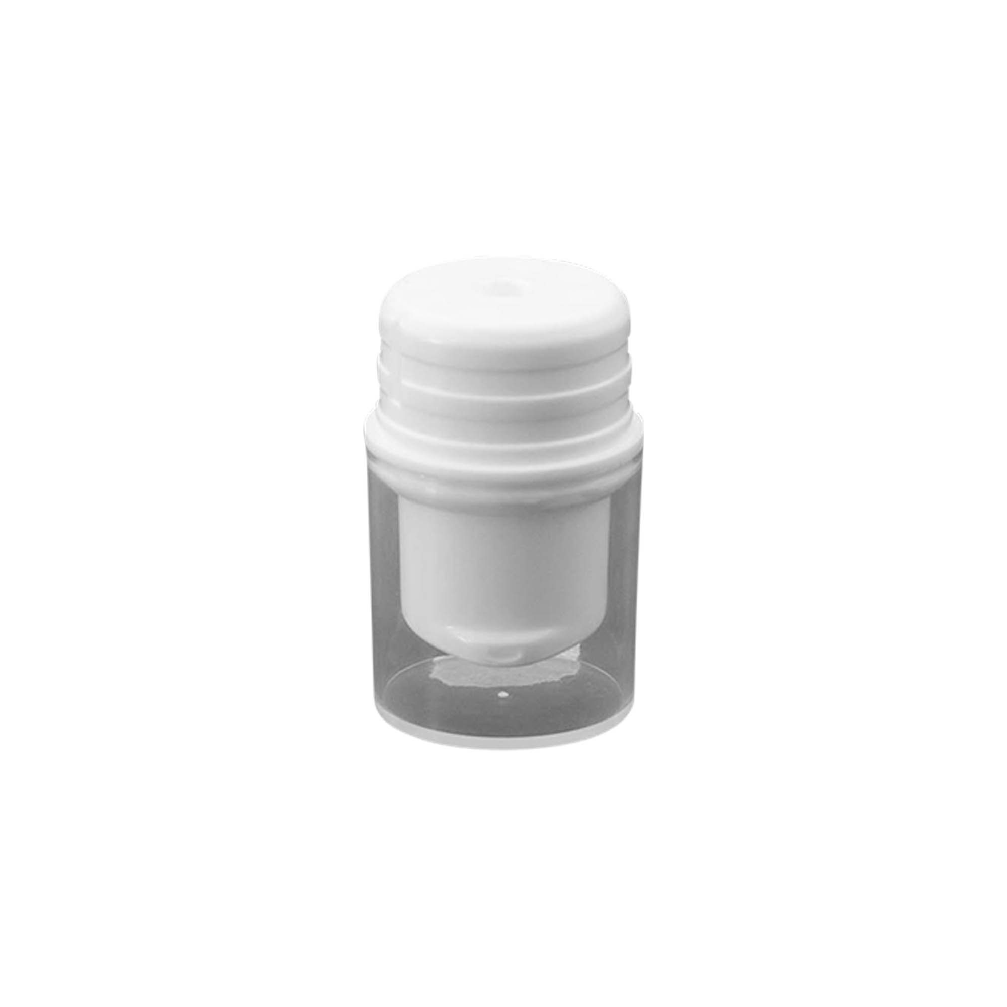 Airless dispenser pump head 'Nano', PP plastic, white