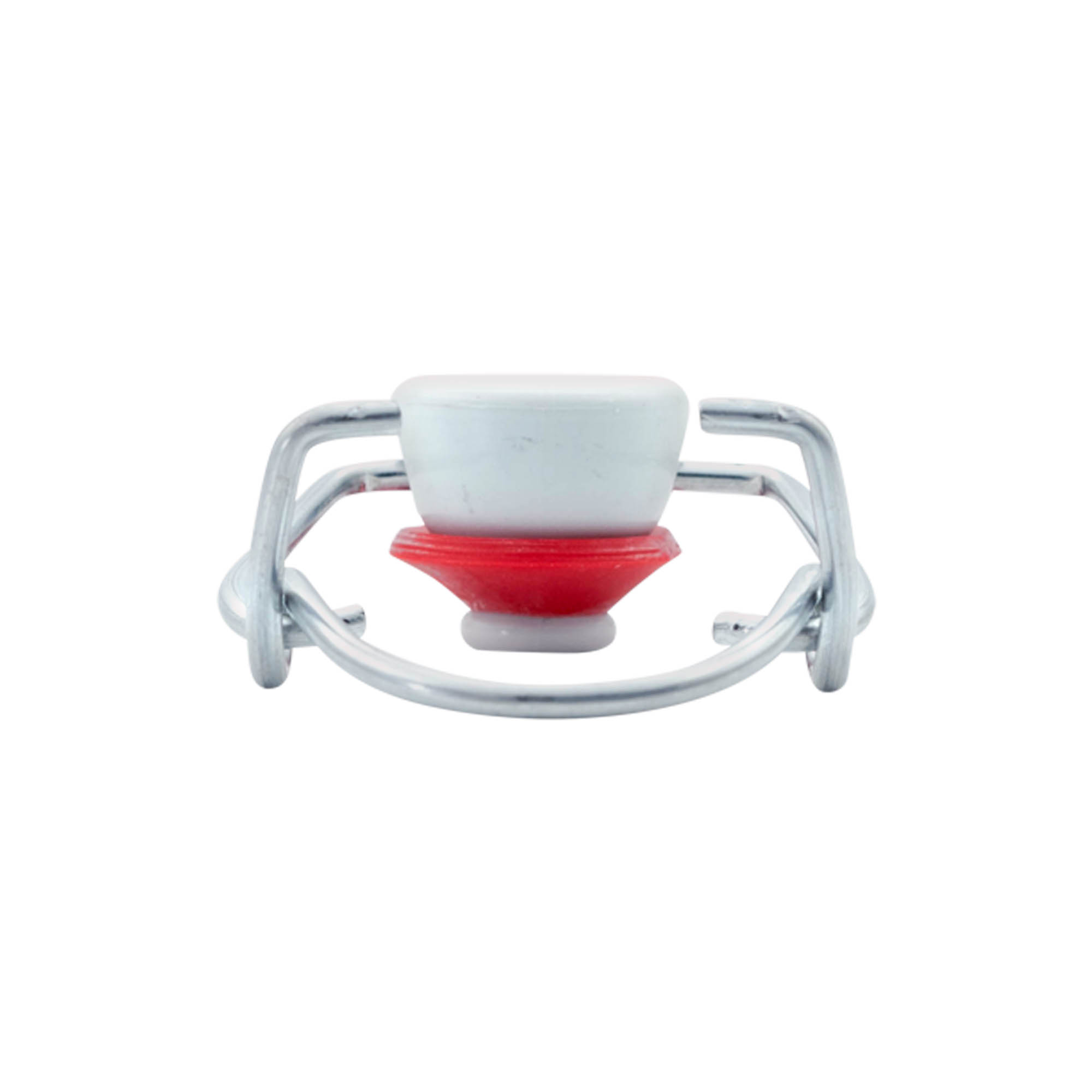 Standard swing top, plastic, red/white