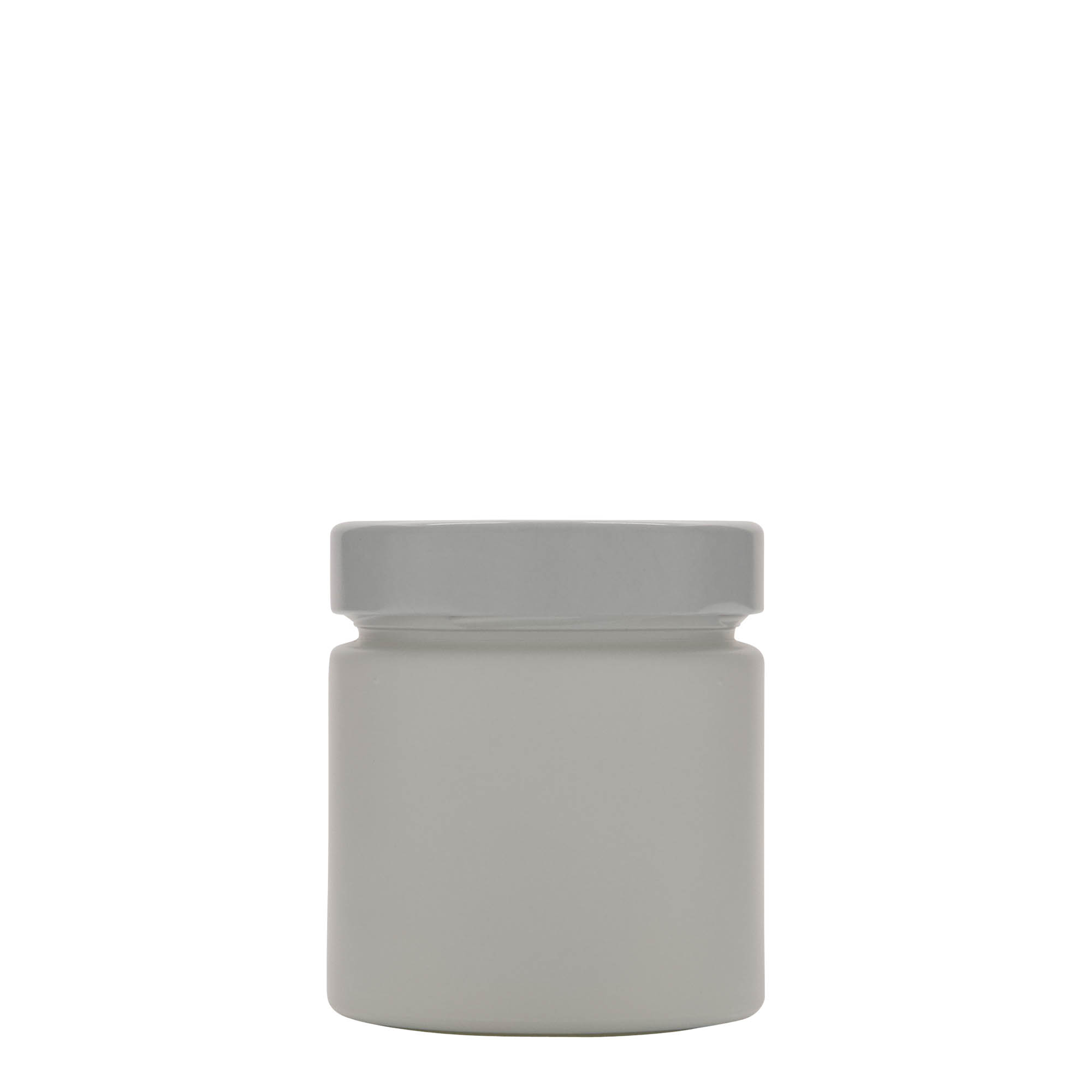 220 ml round jar 'Aurora', white, closure: deep twist off (DTO 66)