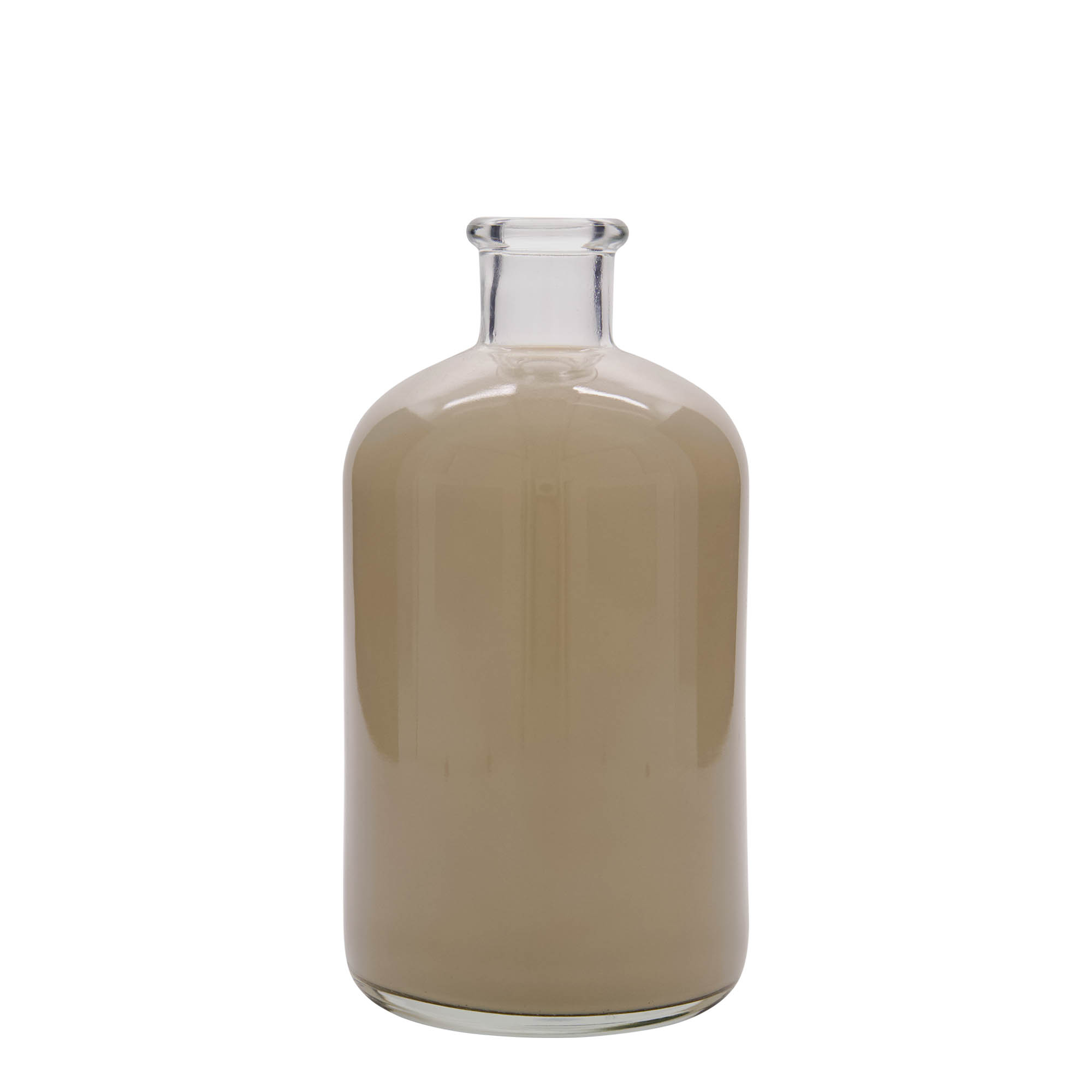 1,000 ml glass apothecary bottle, closure: cork